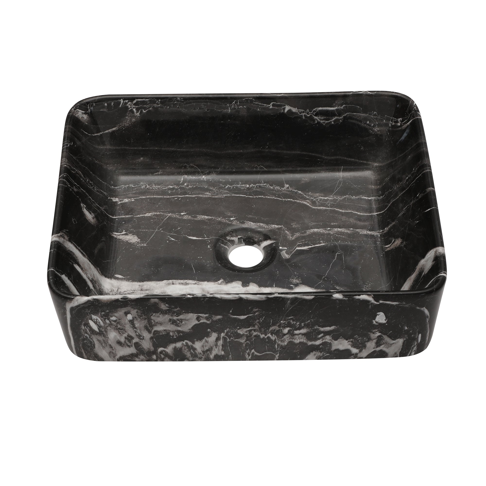 Rectangle Ceramic Vessel Bathroom Sink