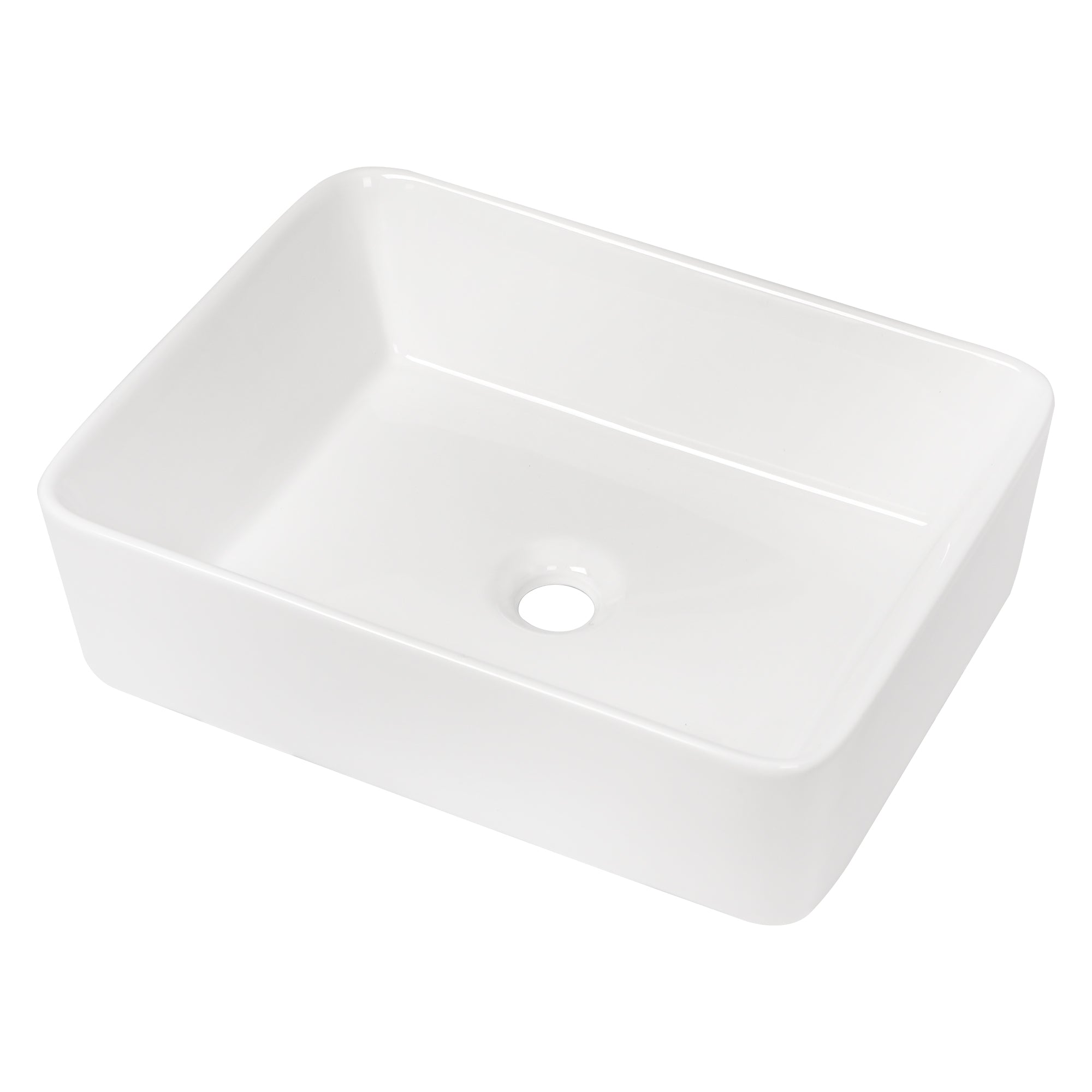 Rectangle Ceramic Vessel Bathroom Sink