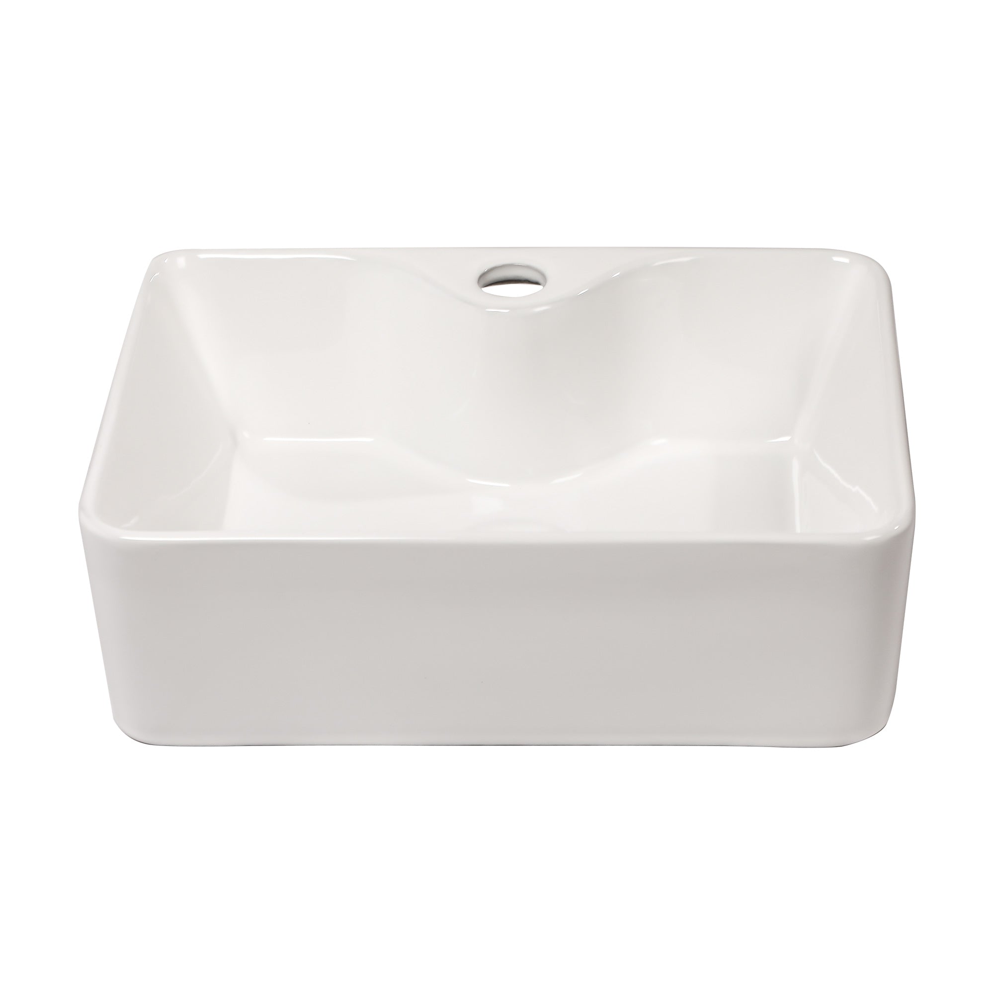 Rectangle Ceramic Vessel Bathroom Sink