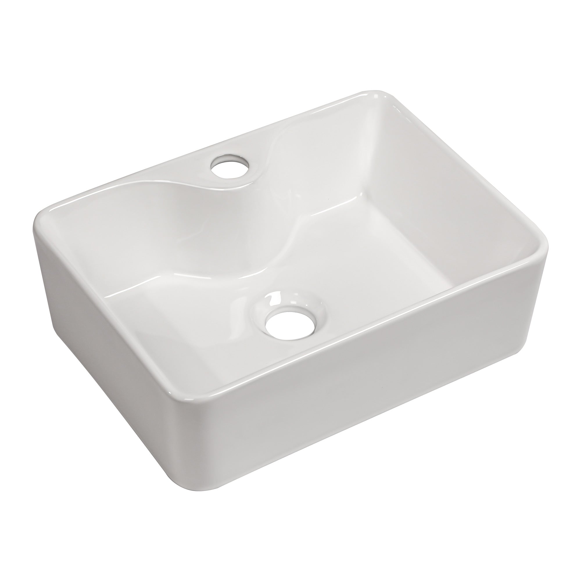 Rectangle Ceramic Vessel Bathroom Sink