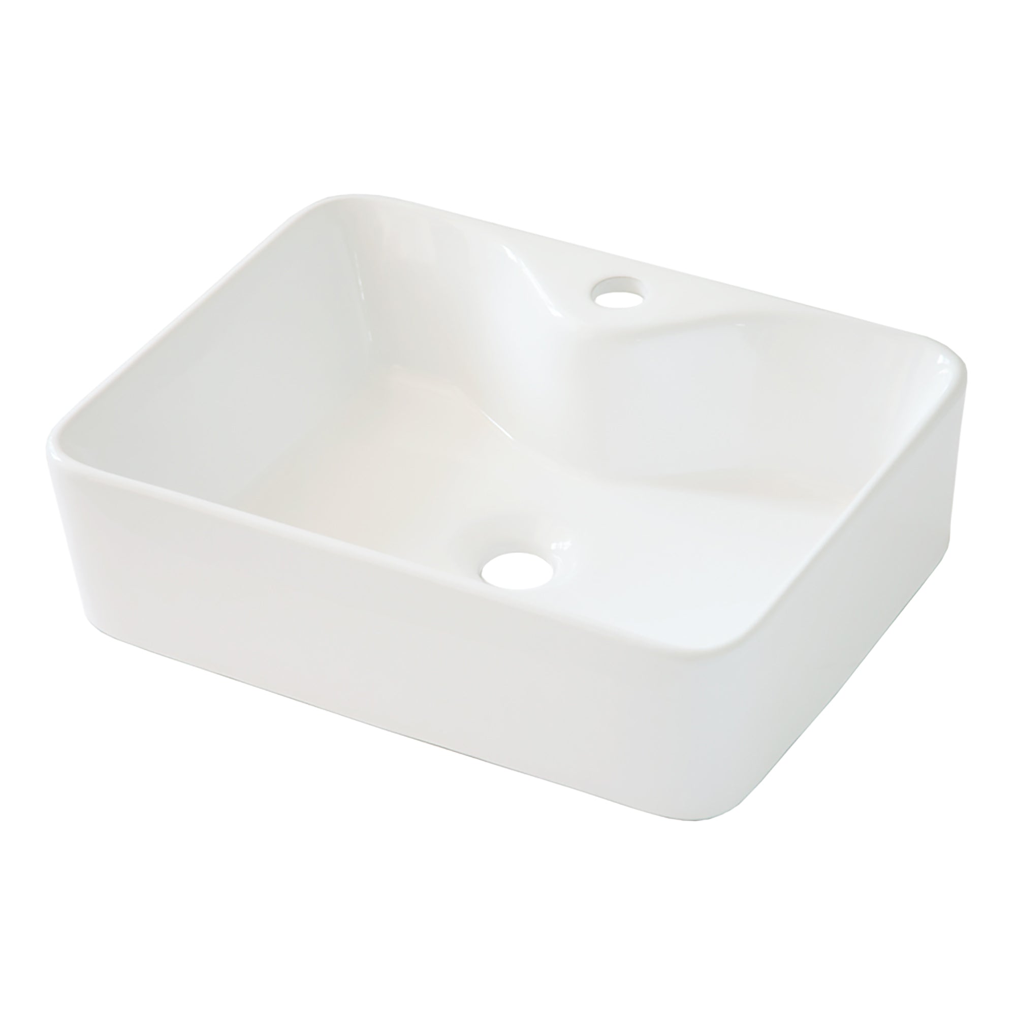 Rectangle Ceramic Vessel Bathroom Sink