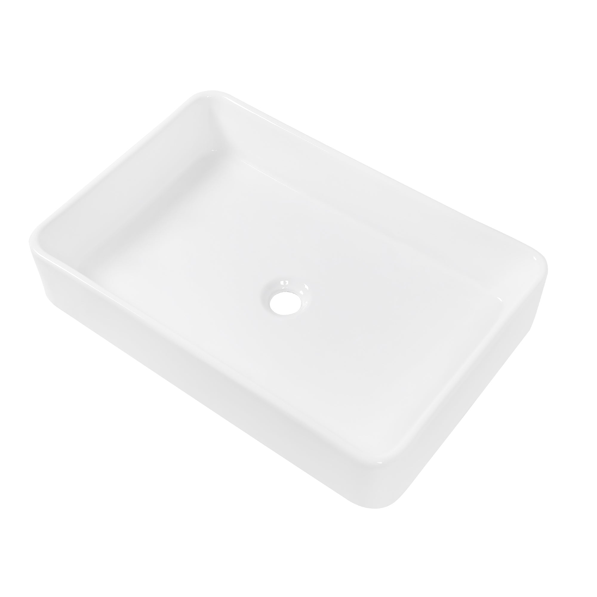Rectangle Ceramic Vessel Bathroom Sink