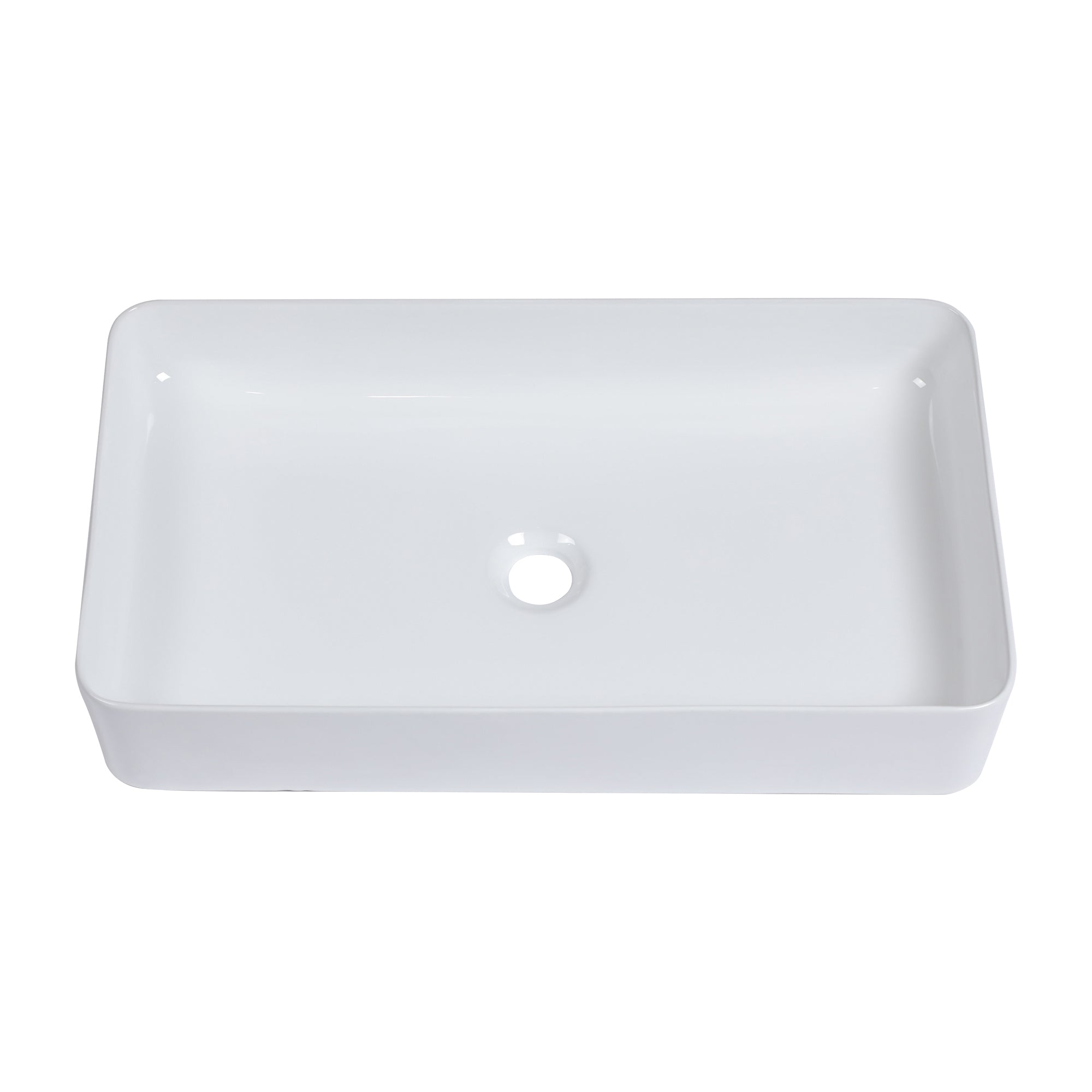 Rectangle Ceramic Vessel Bathroom Sink