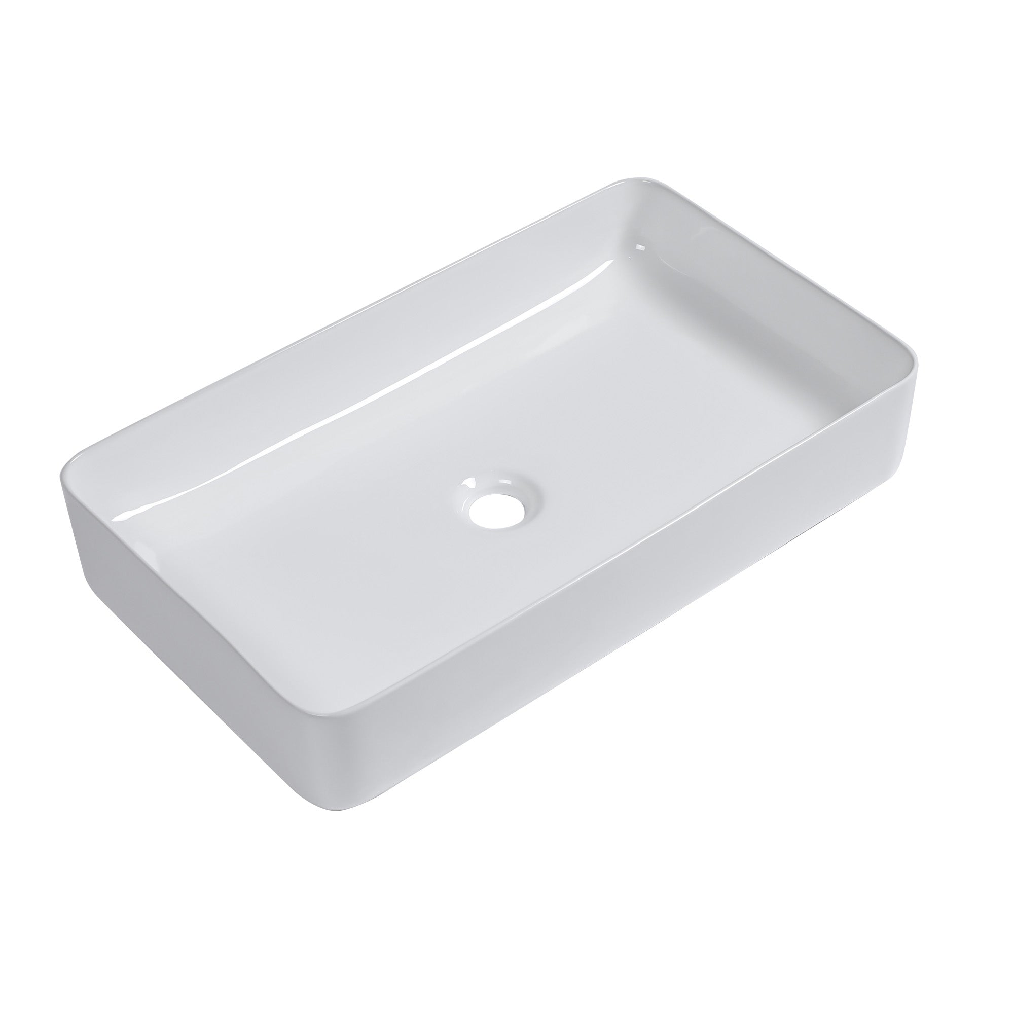 Rectangle Ceramic Vessel Bathroom Sink