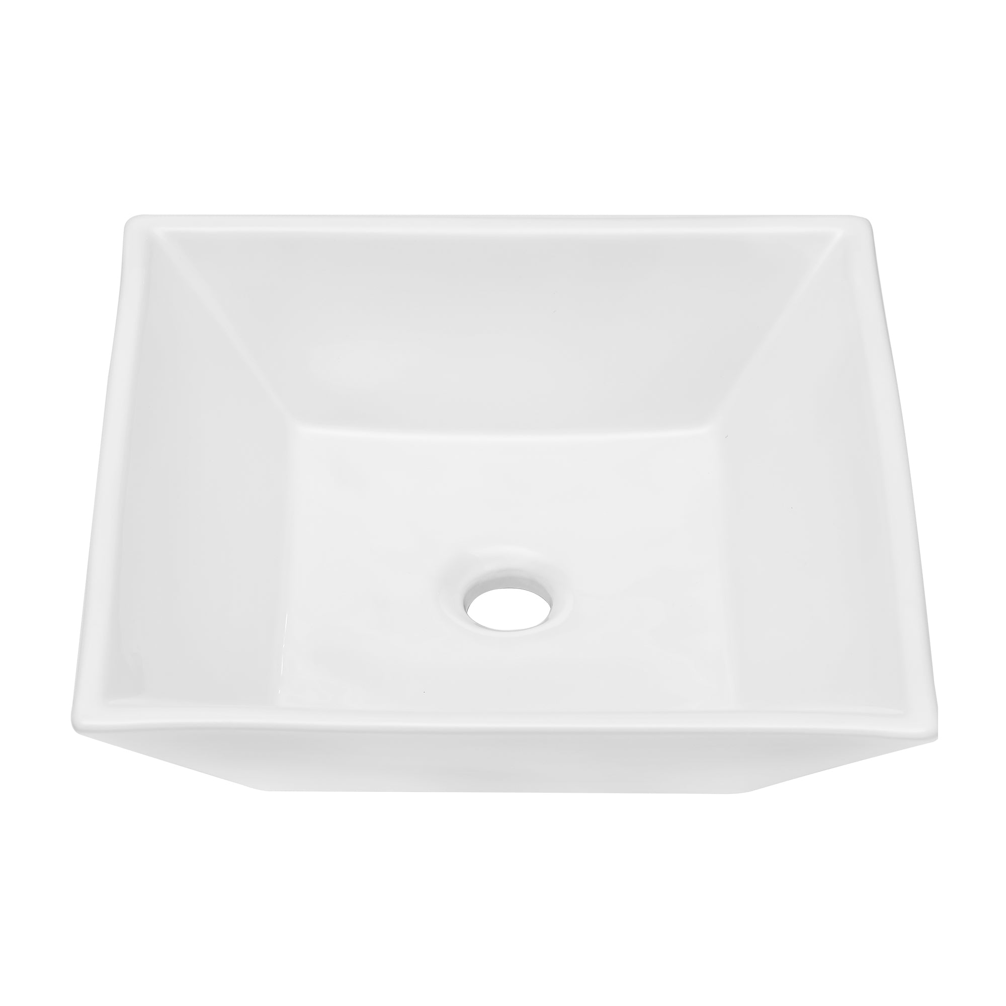 Square Ceramic Vessel Bathroom Sink