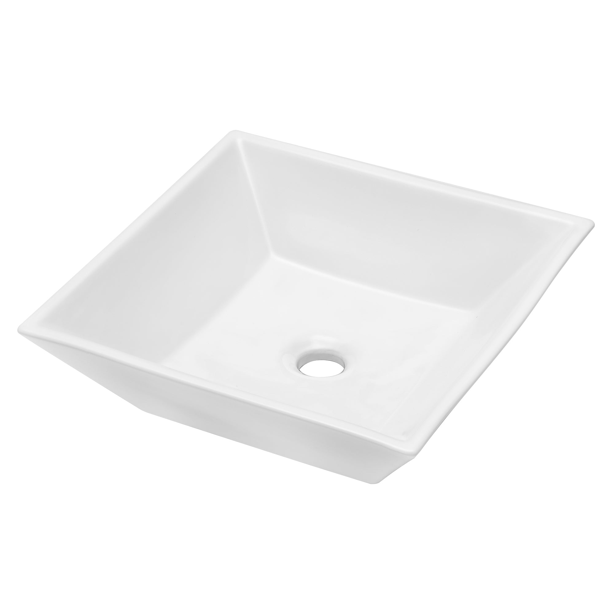 Square Ceramic Vessel Bathroom Sink