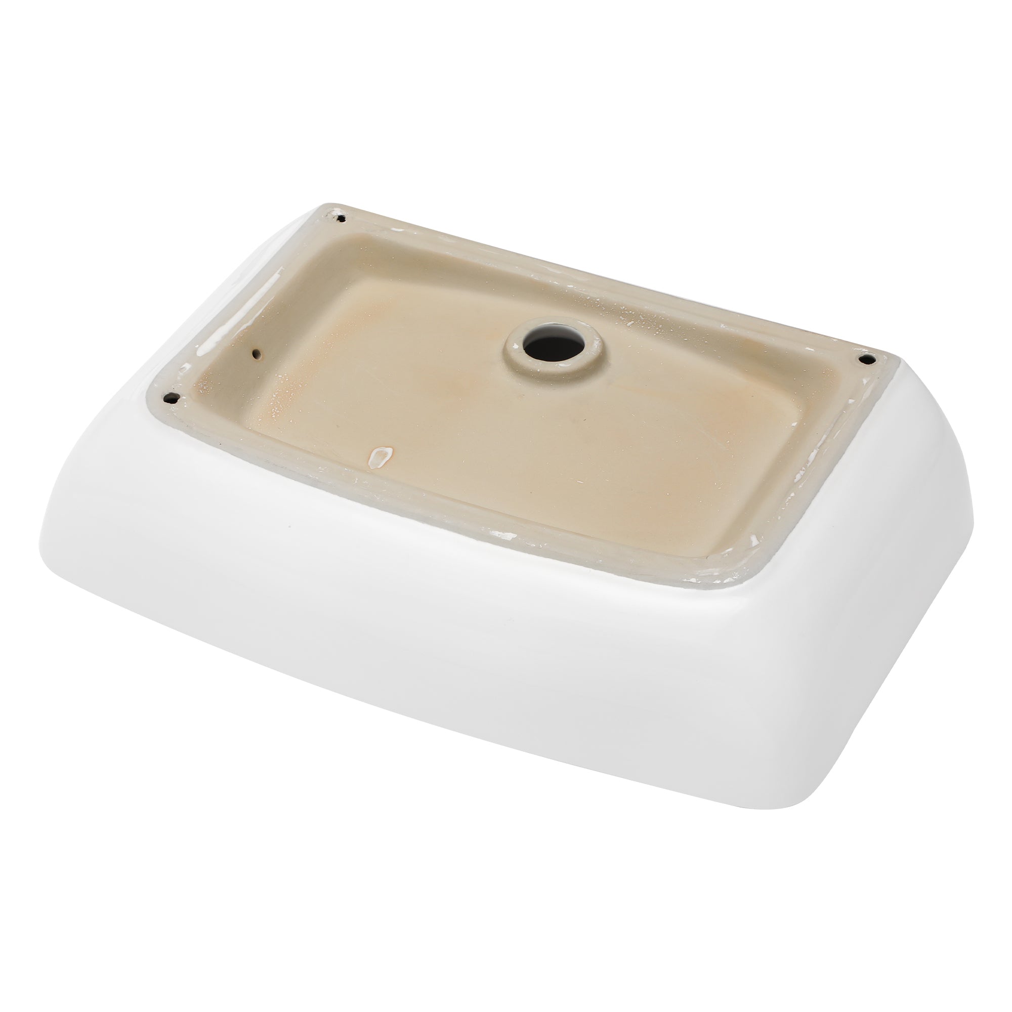 Rectangular Ceramic Vessel Bathroom Sink