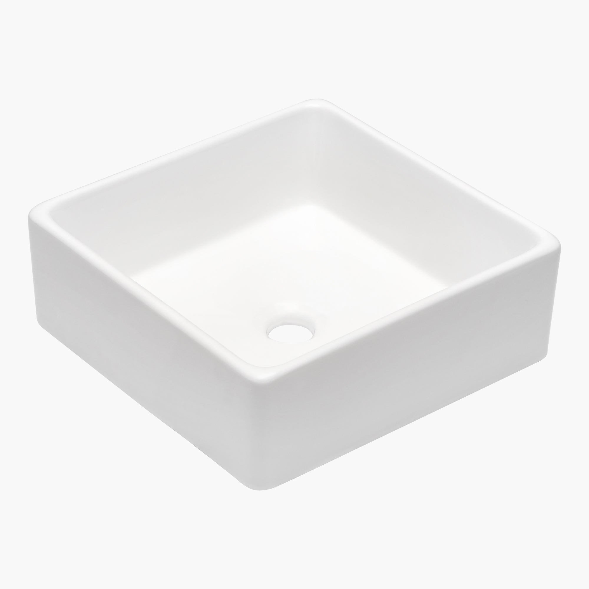 Square Ceramic Vessel Bathroom Sink