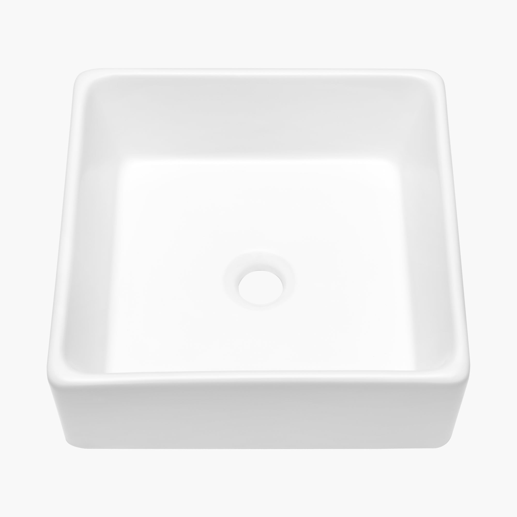 Square Ceramic Vessel Bathroom Sink