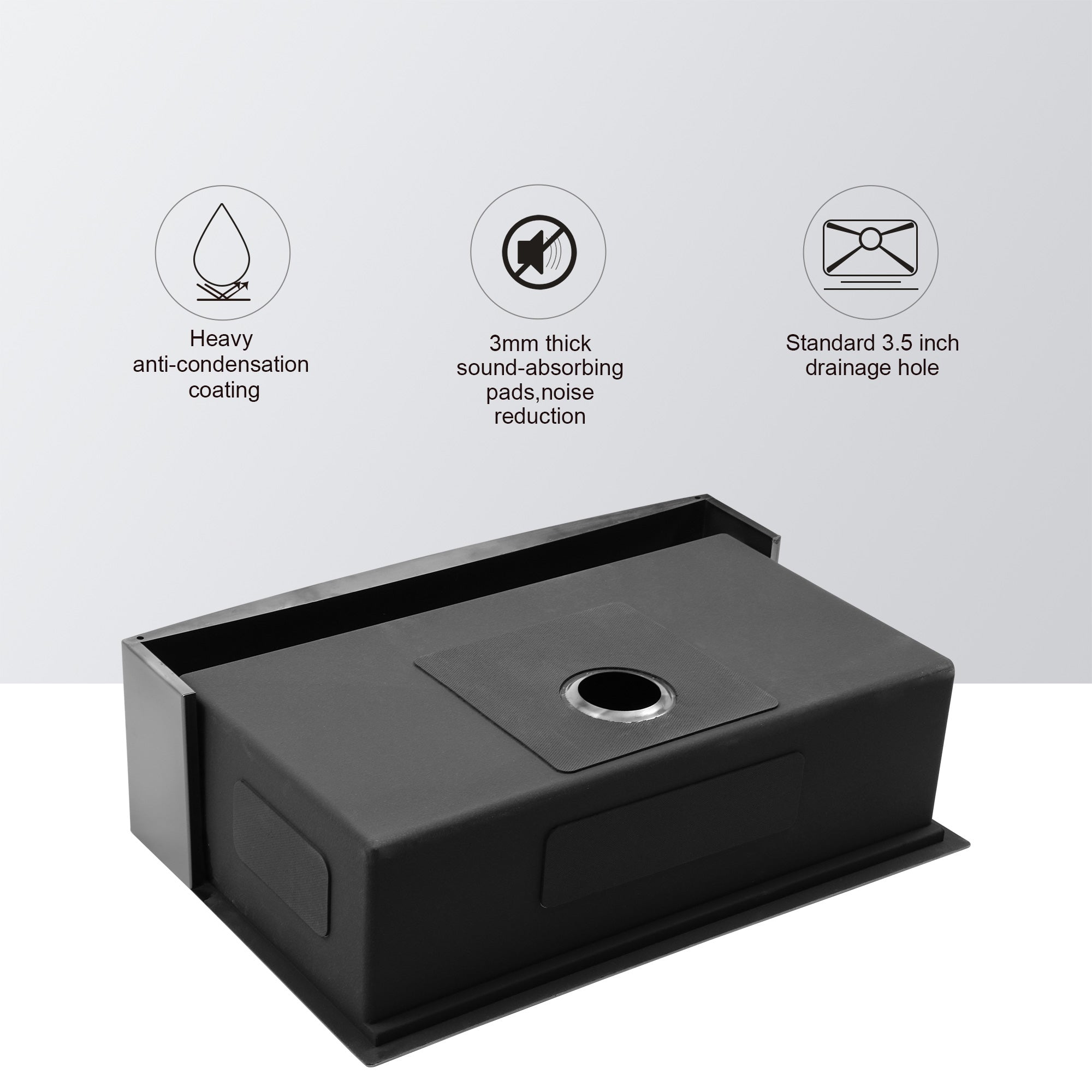 Stainless Steel Single Bowl Farmhouse Kitchen Sink with Workstation