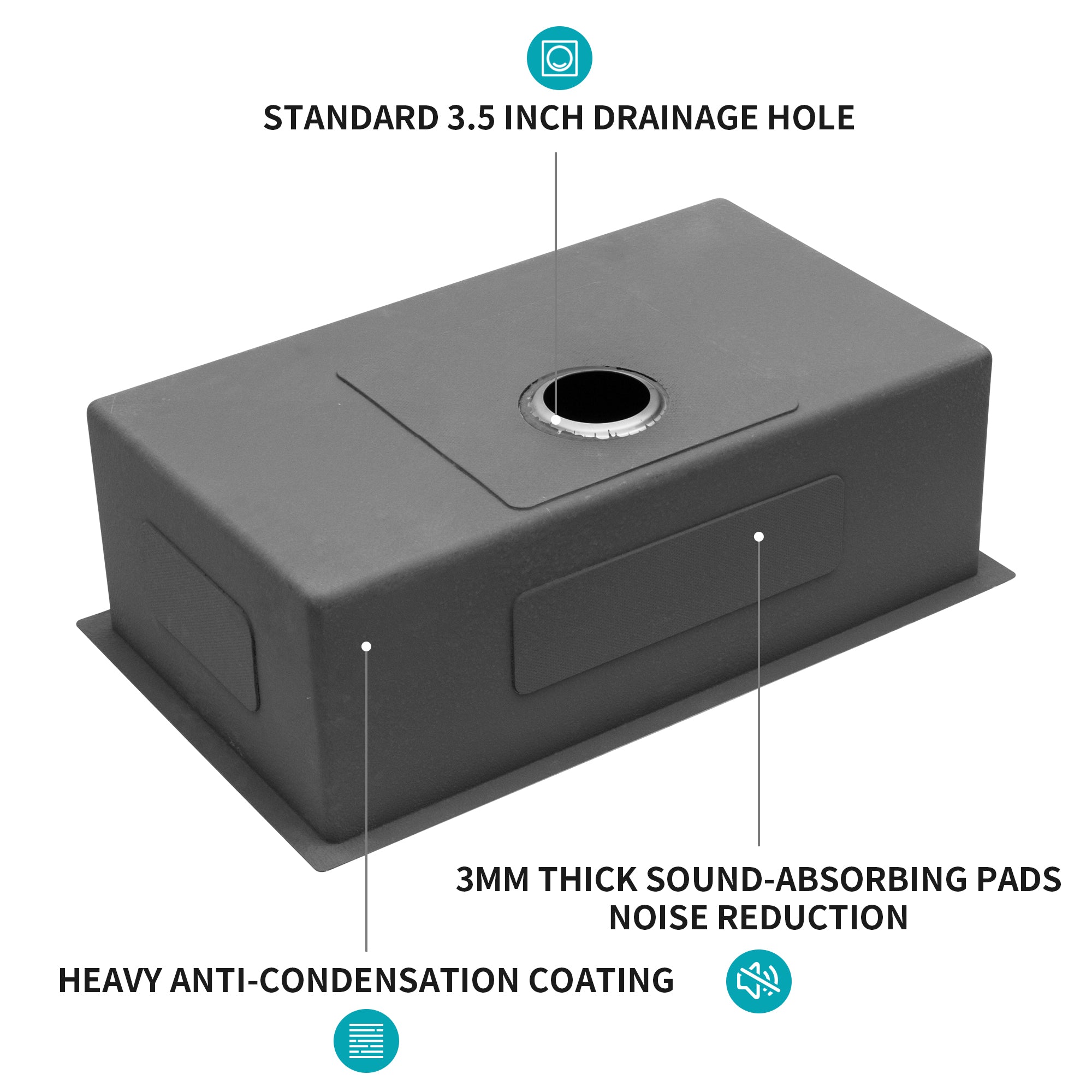 32 In. Undermount Single Bowl 16 Gauge Brushed Nickel Bowl Stainless Steel Kitchen Sink Basin