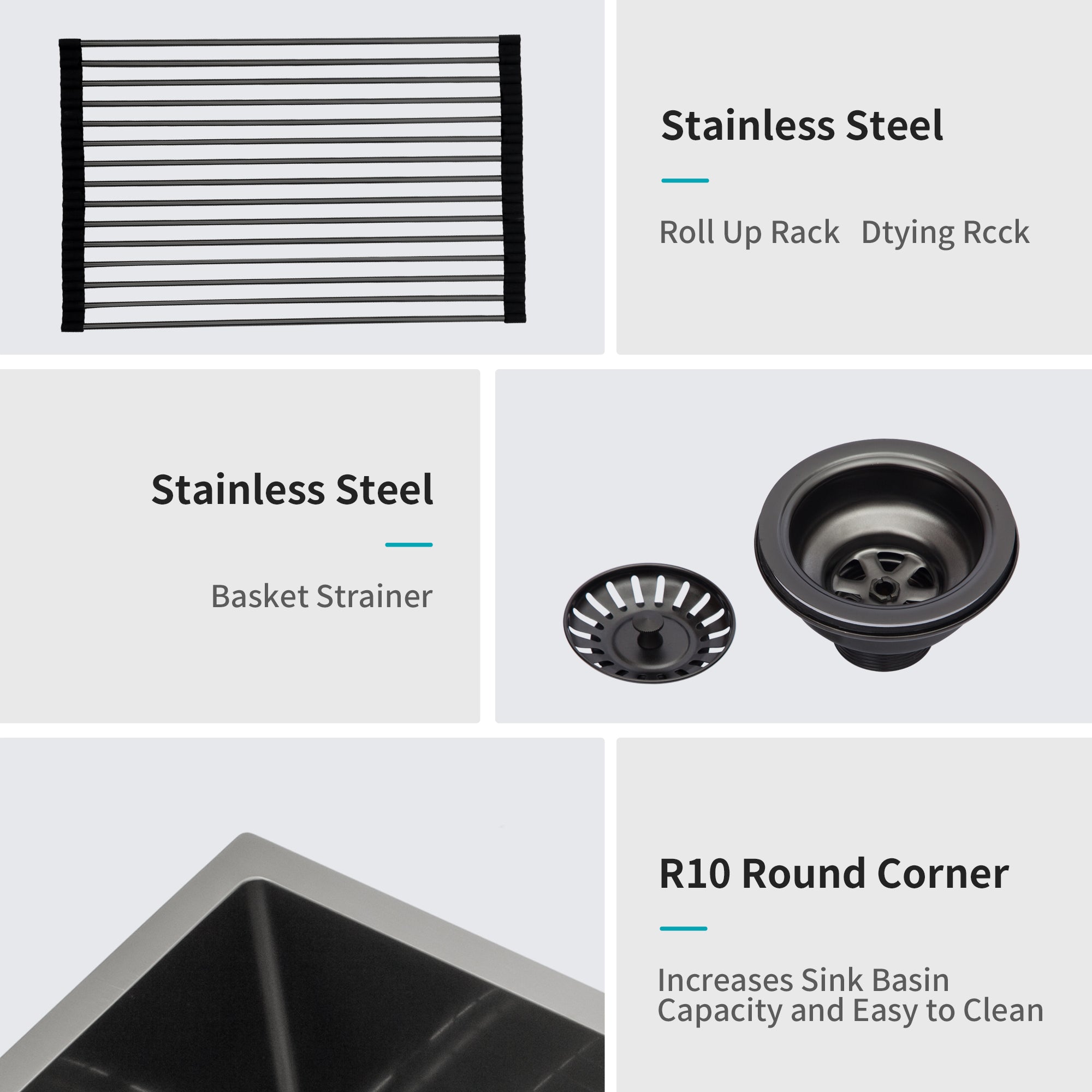 32 In. Undermount Single Bowl 16 Gauge Brushed Nickel Bowl Stainless Steel Kitchen Sink Basin