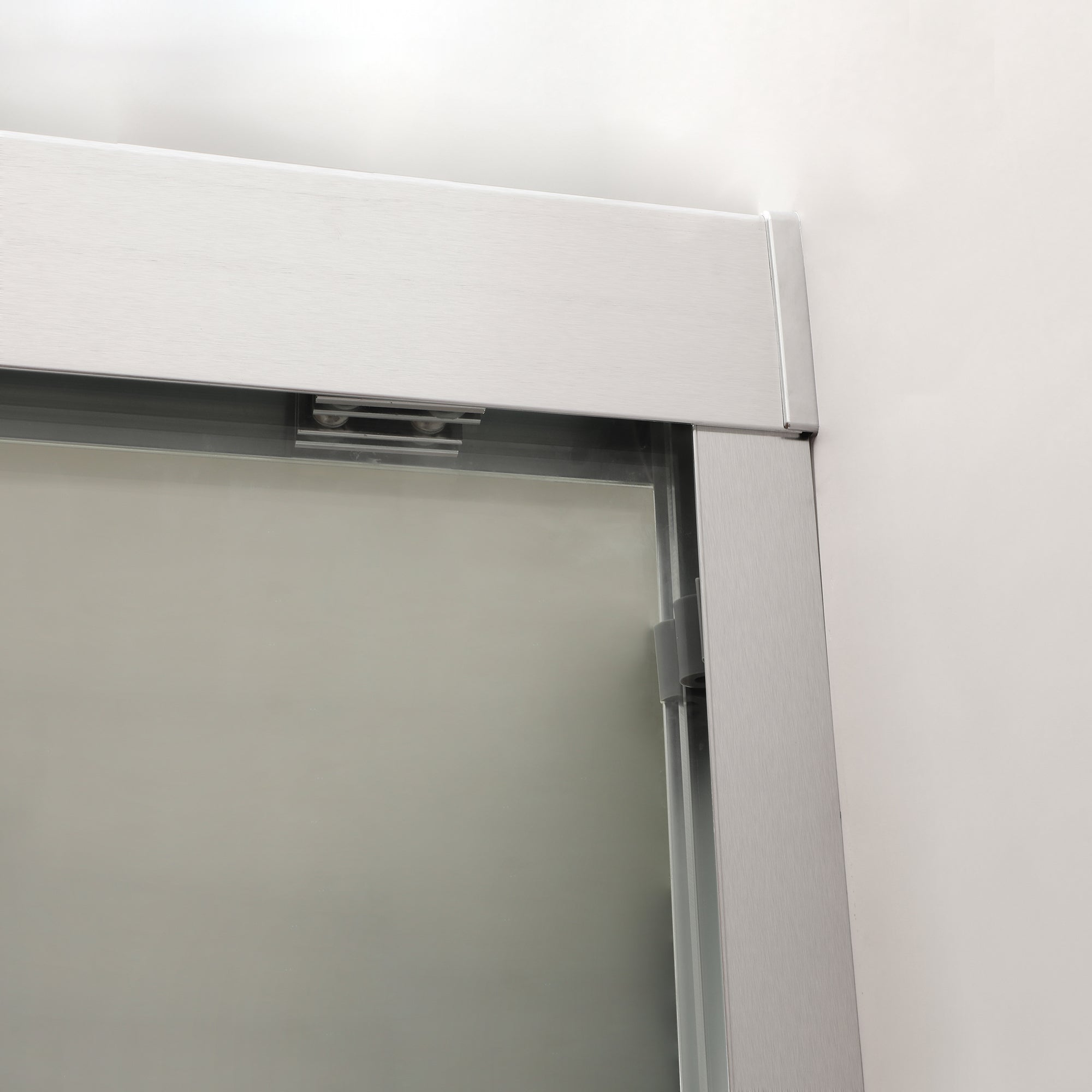 48 in. W x 76 in. H Semi-Frameless Shower Doors Double Sliding