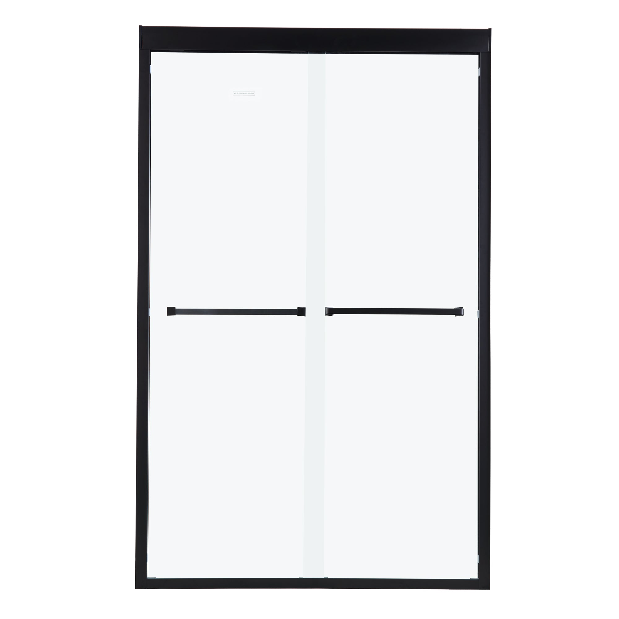 48 in. W x 76 in. H Semi-Frameless Shower Doors Double Sliding