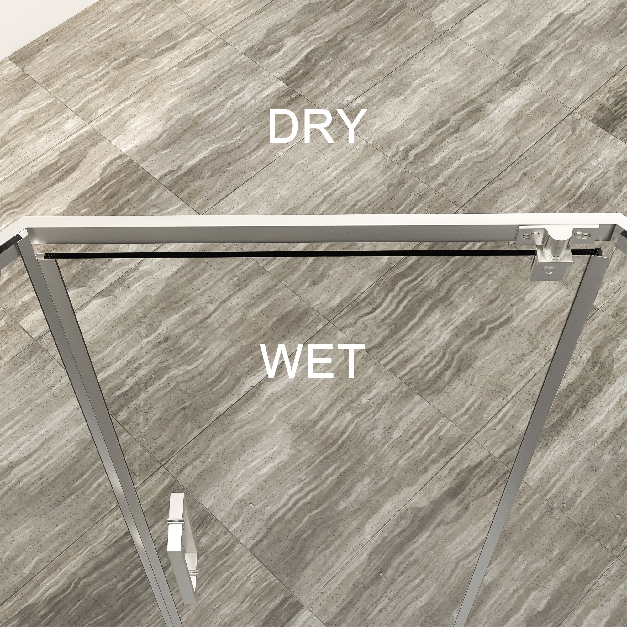 48 in. W x 76 in. H Semi-Frameless Shower Doors Double Sliding