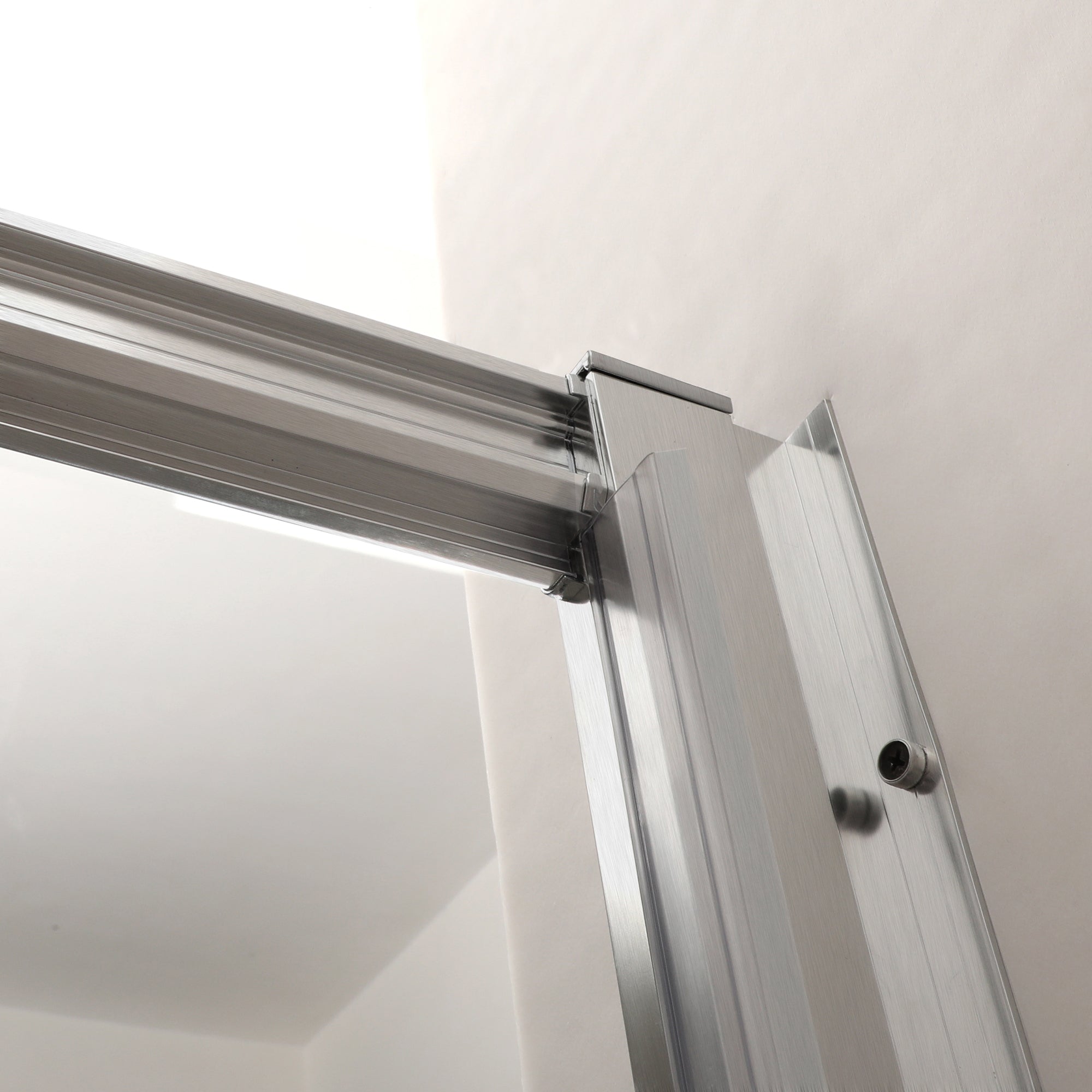 48 in. W x 76 in. H Semi-Frameless Shower Doors Double Sliding