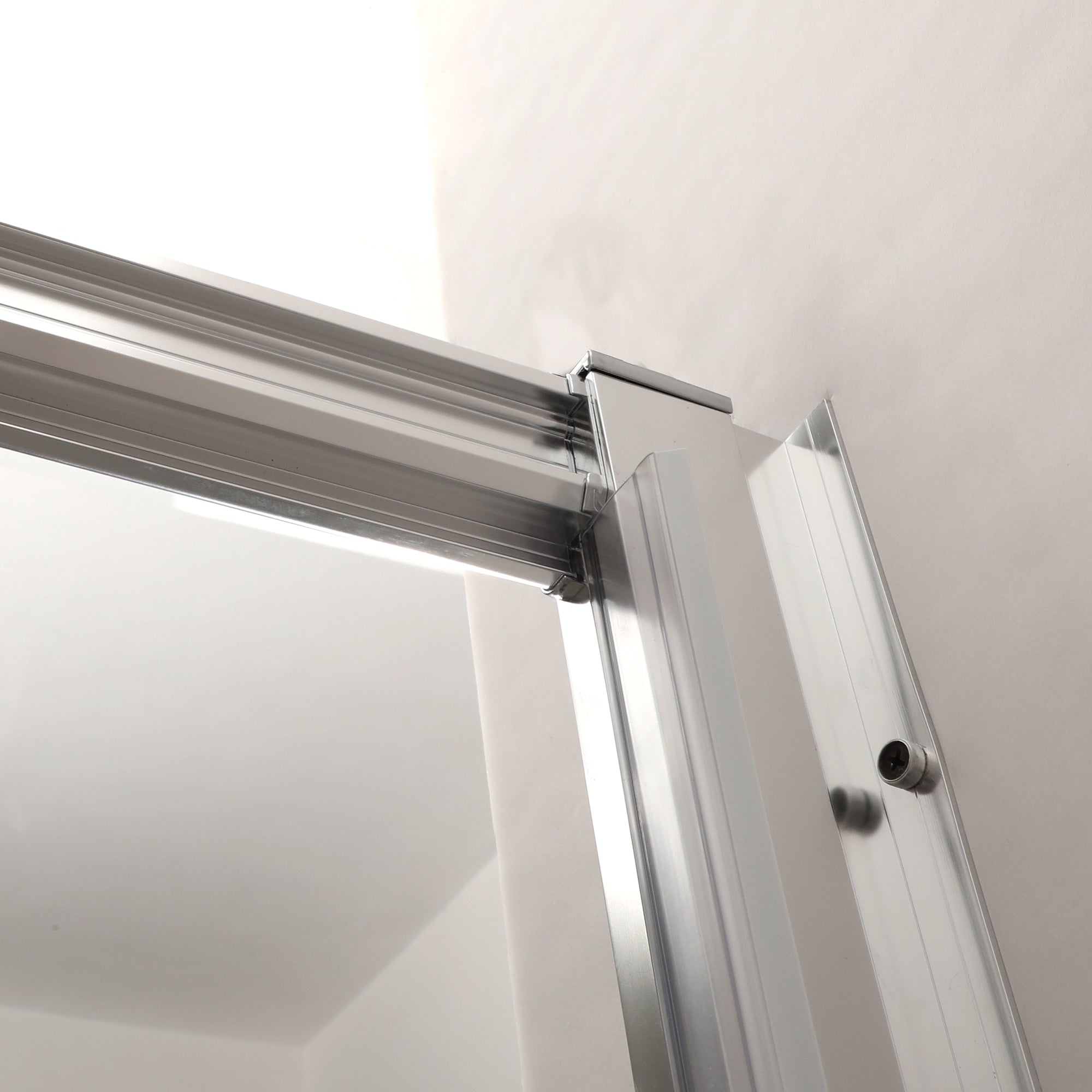 48 in. W x 72 in. H Semi-Frameless Shower Door Single Sliding