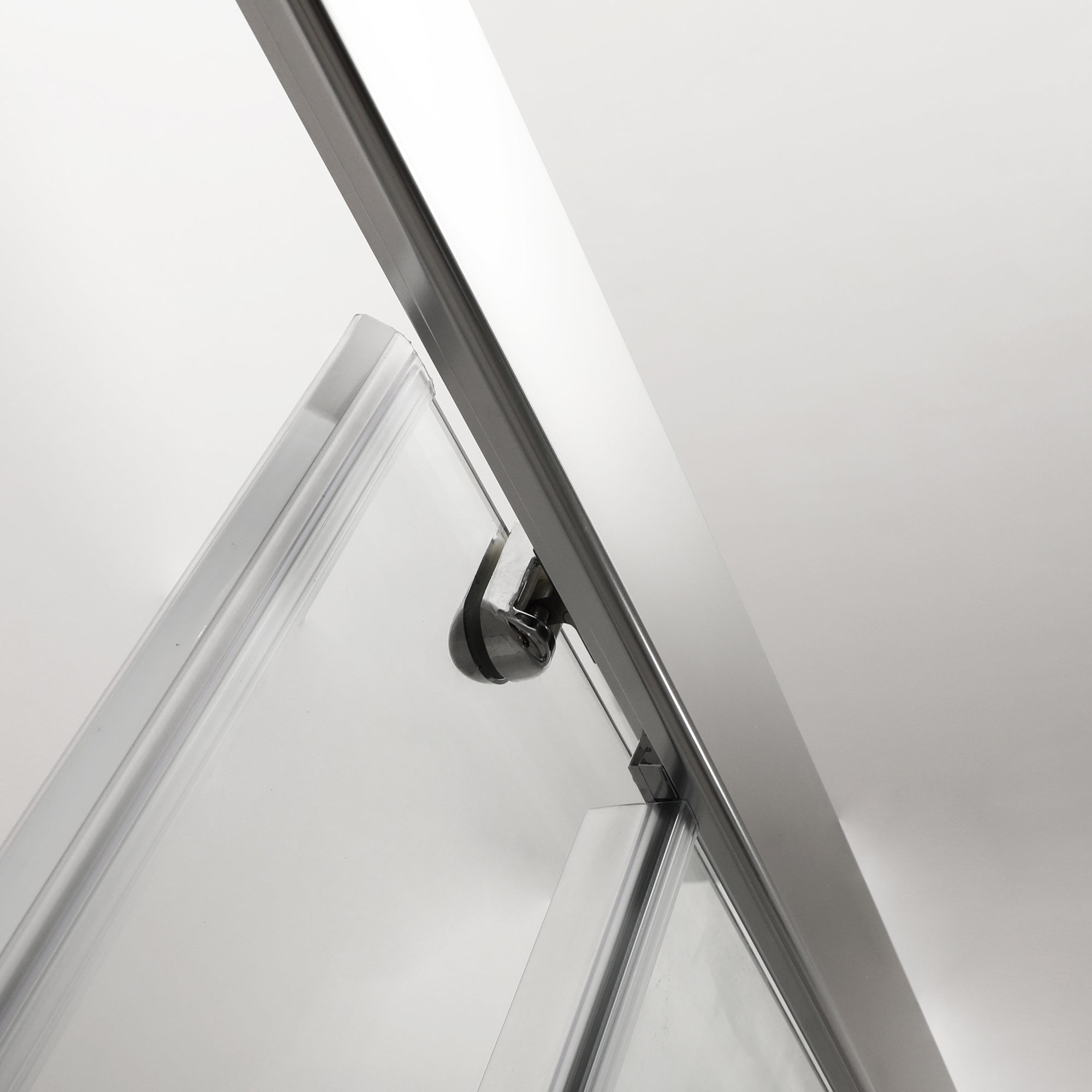 48 in. W x 72 in. H Semi-Frameless Shower Door Single Sliding