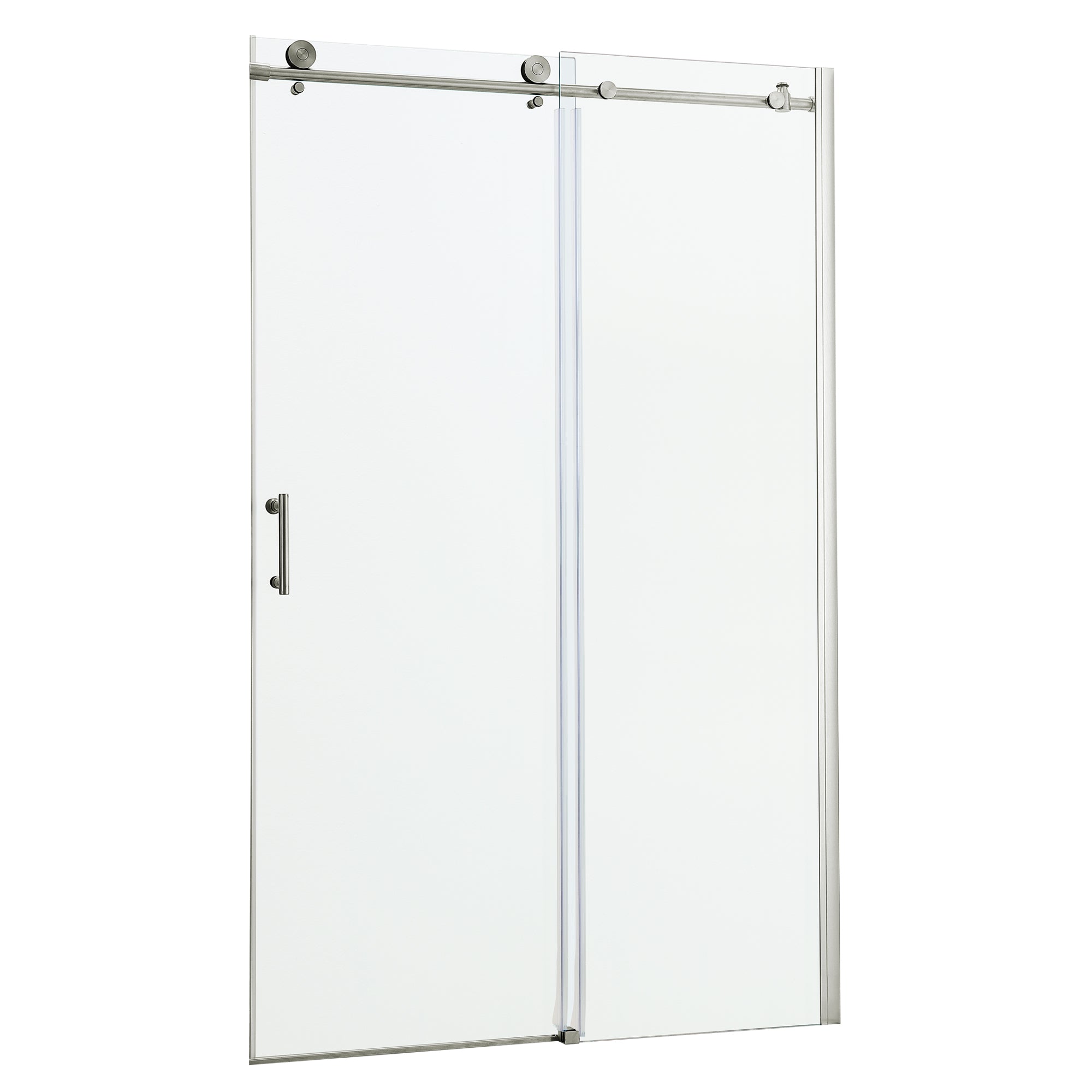 48 in. W x 72 in. H Semi-Frameless Shower Door Single Sliding