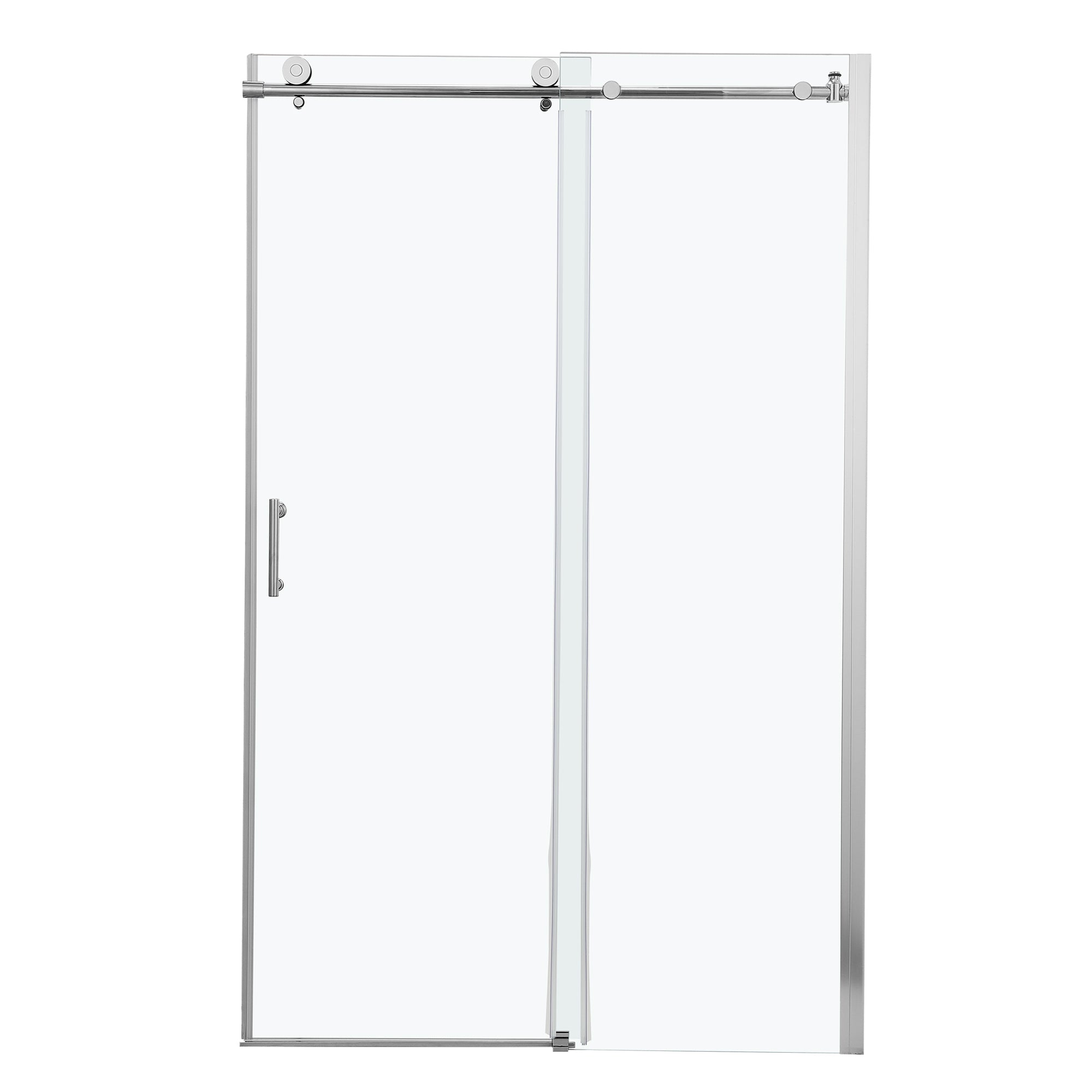 48 in. W x 72 in. H Semi-Frameless Shower Door Single Sliding