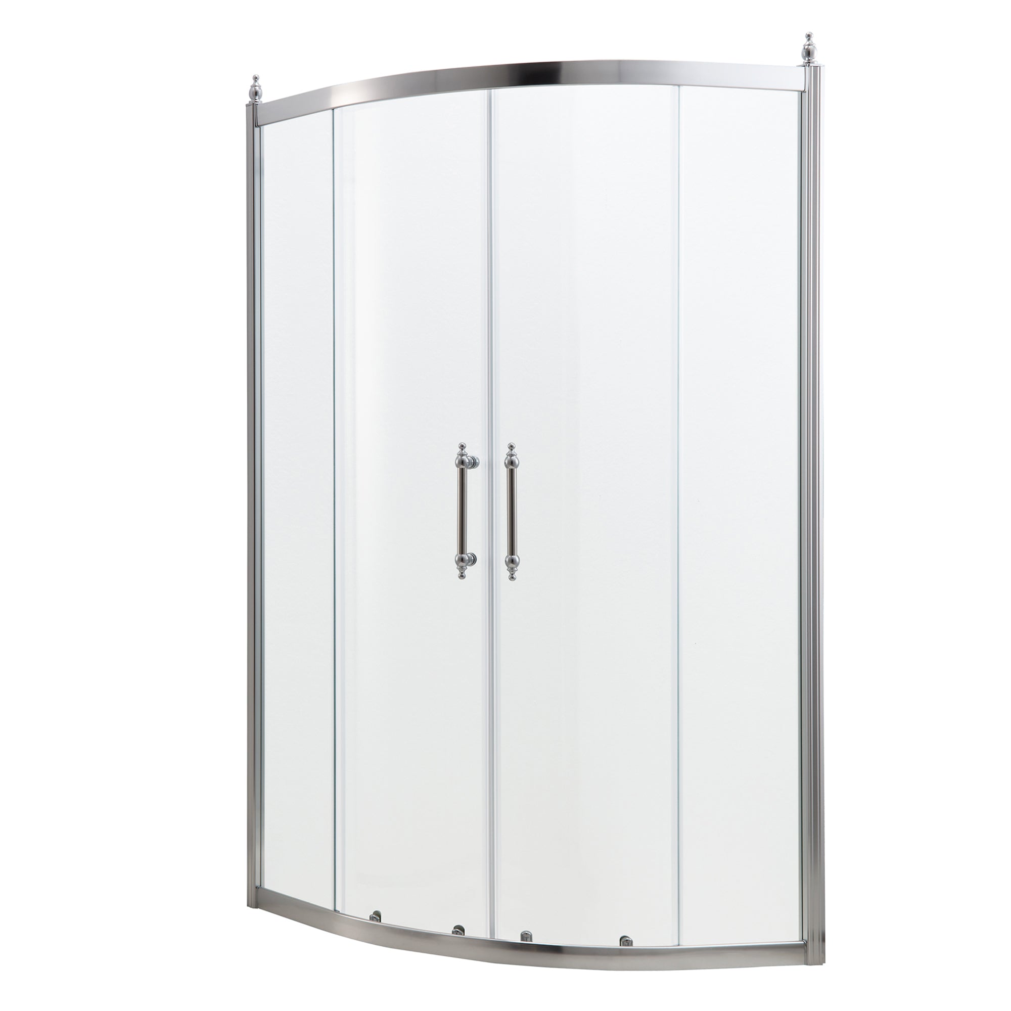 48 in. W x 72 in. H Semi-Frameless Shower Door Single Sliding
