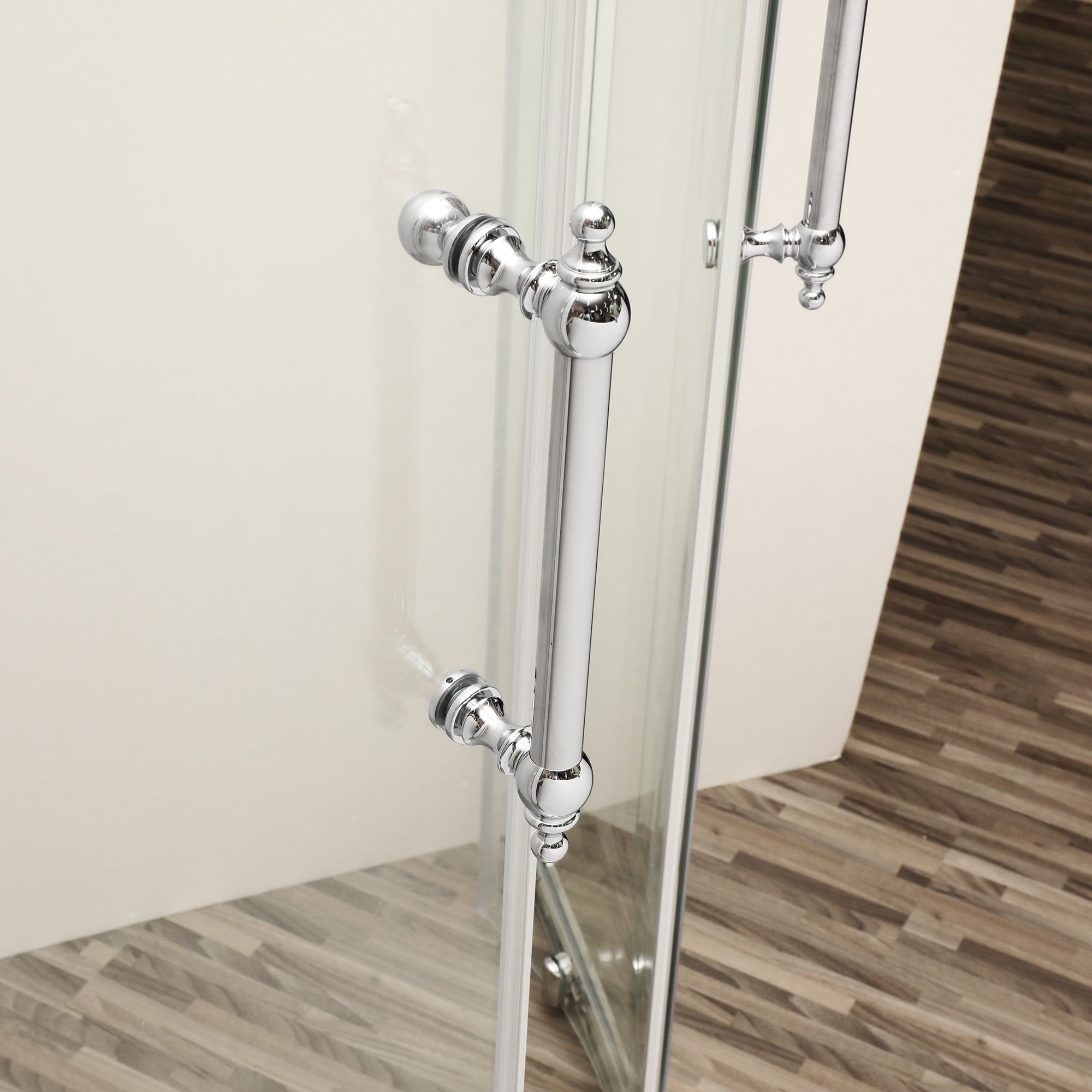 48 in. W x 72 in. H Semi-Frameless Shower Door Single Sliding