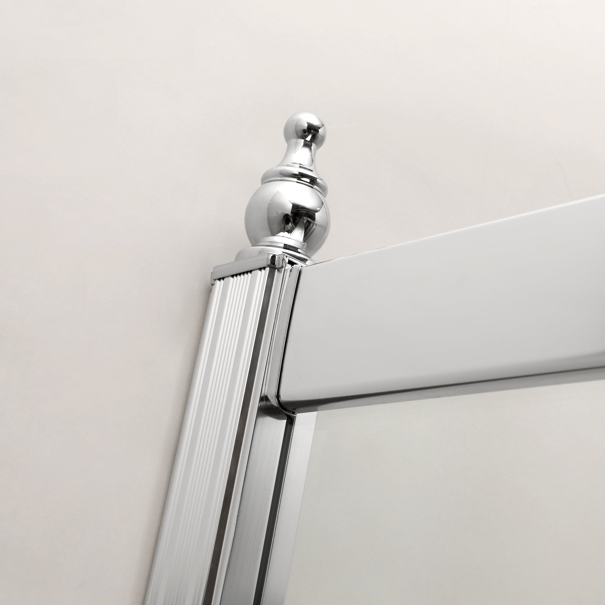 48 in. W x 72 in. H Semi-Frameless Shower Door Single Sliding