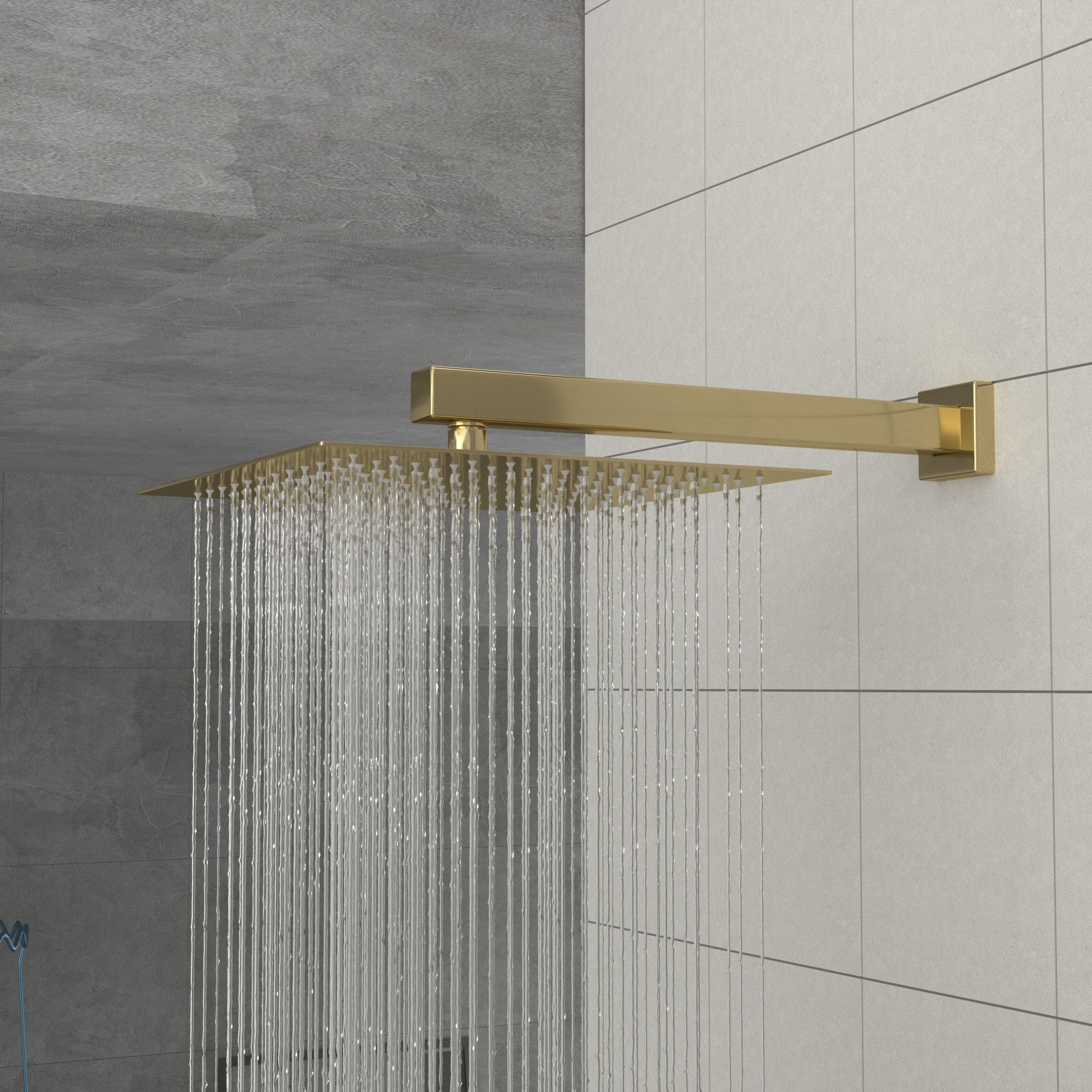 10 Inch Wall Mounted Square Shower System with Rough-in Valve