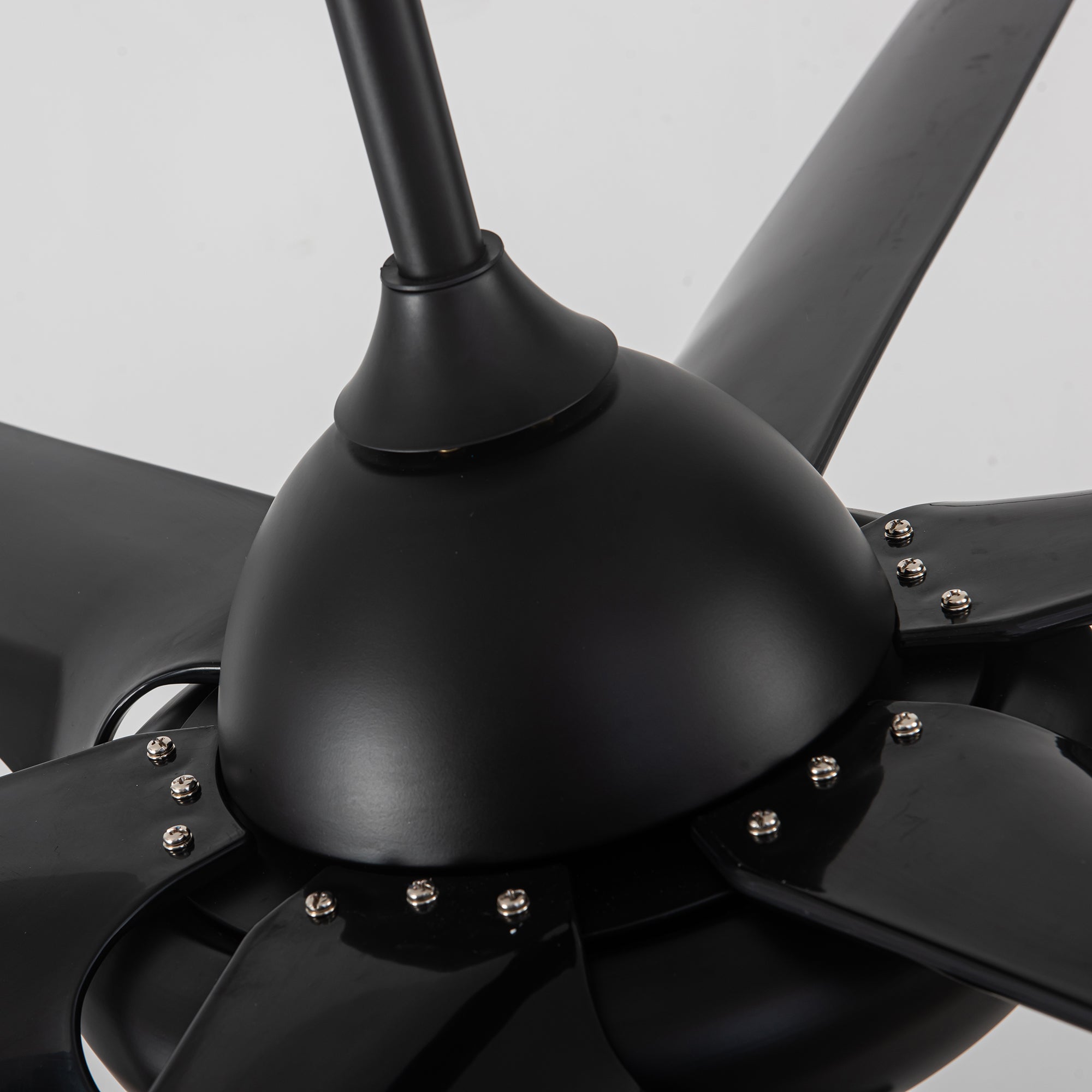 20 in W x 6 in H Ceiling Fan in Black and White with Lights Dimmable LED