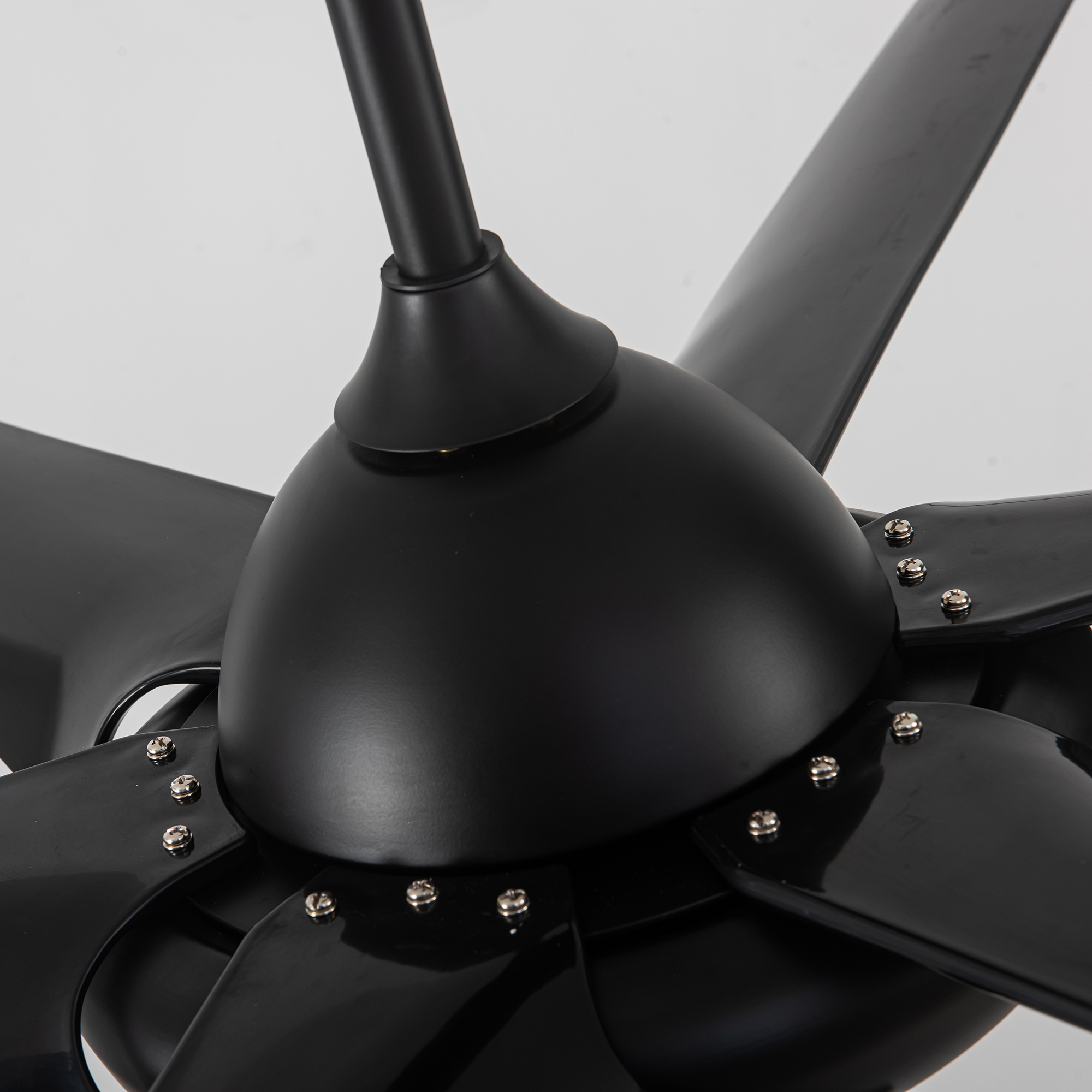20 in W x 6 in H Ceiling Fan in Black and White with Lights Dimmable LED