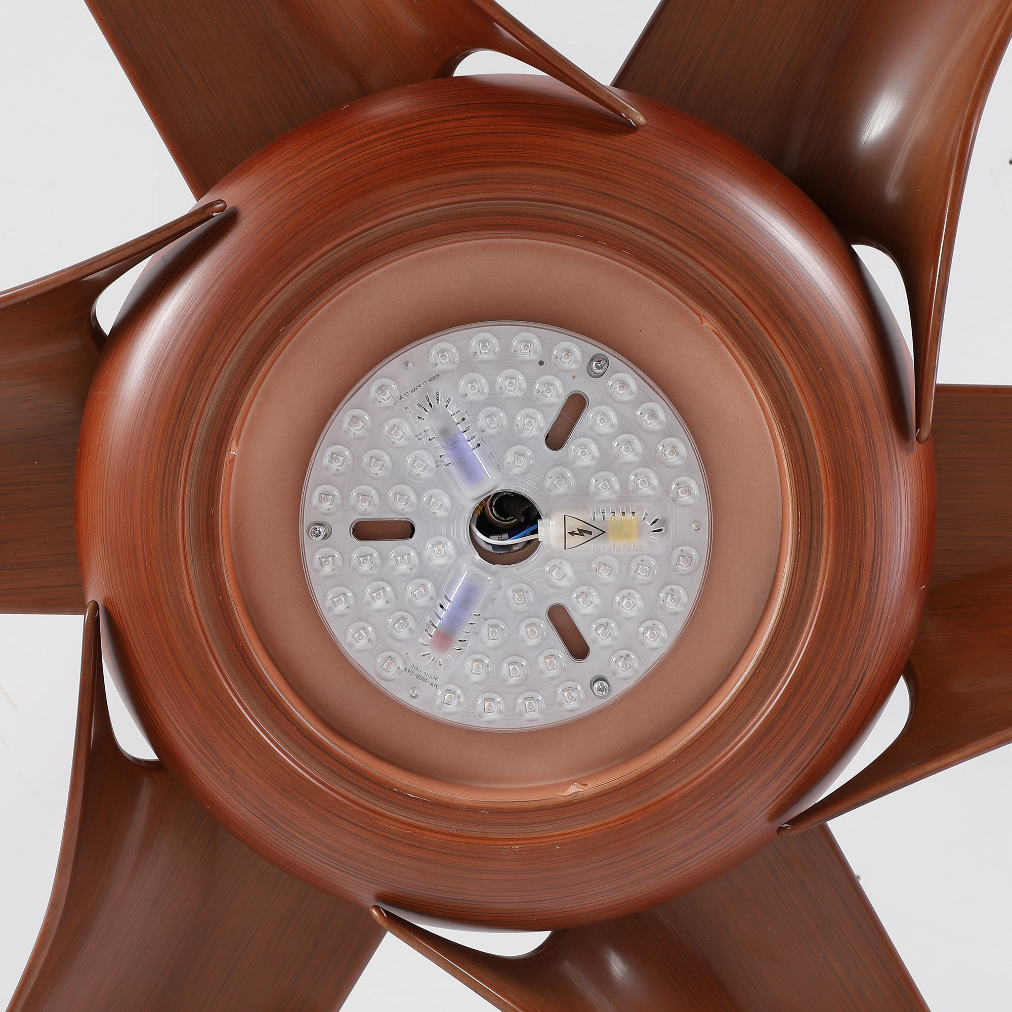 20 in W x 6 in H Ceiling Fan in Black and White with Lights Dimmable LED
