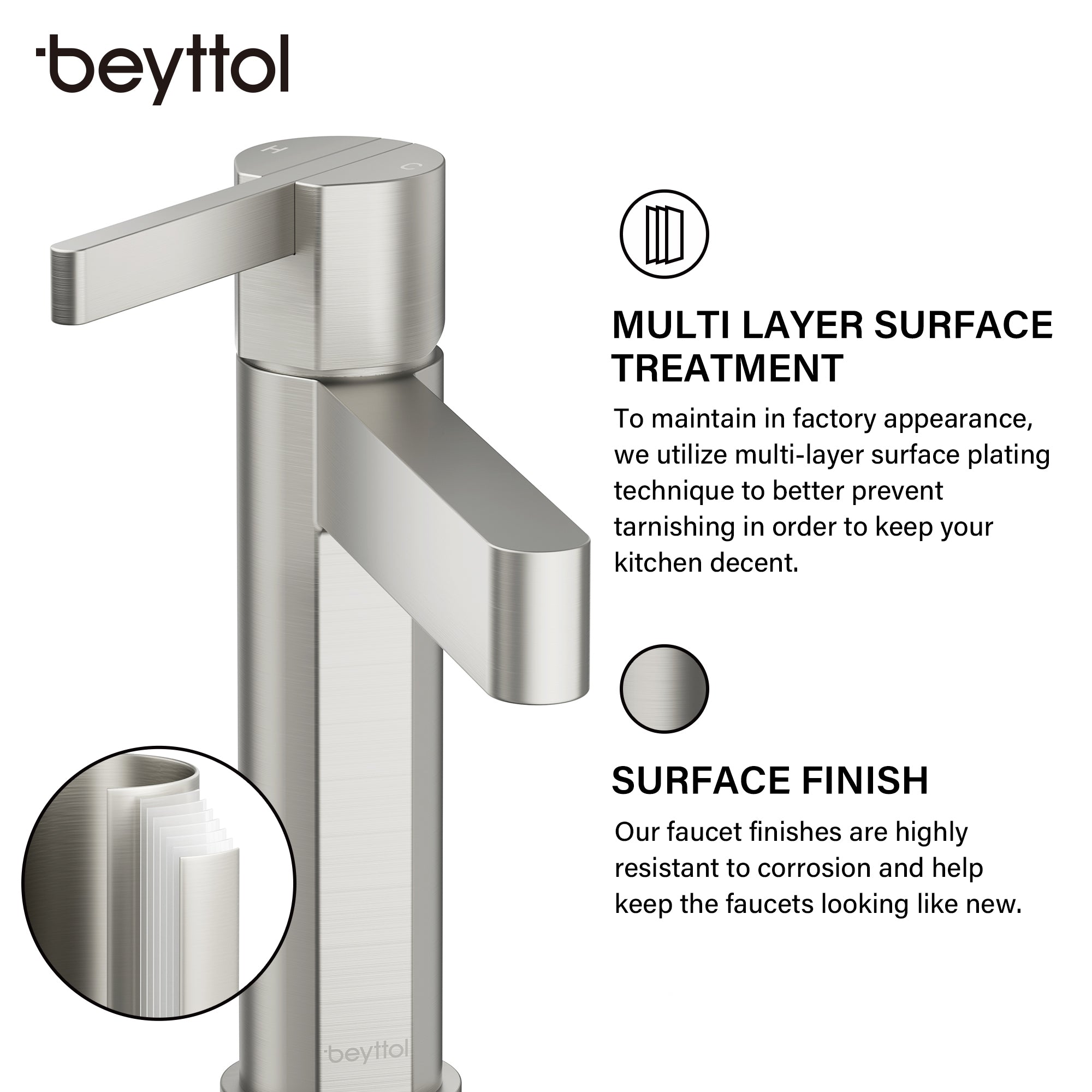 Single Handle Single Hole Brass Bathroom Faucet Set with Drainer