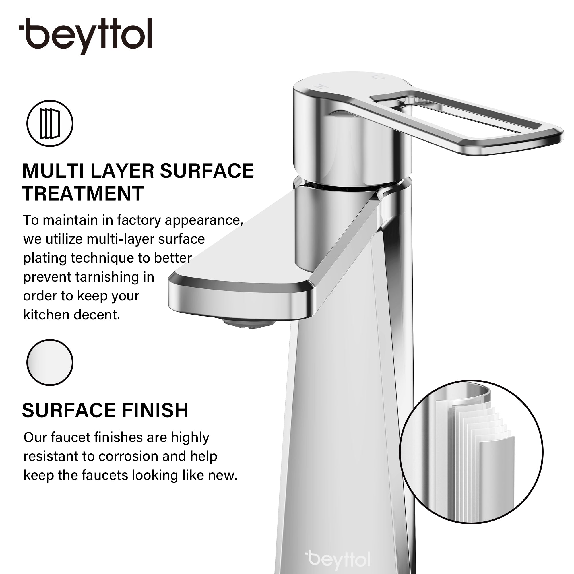 Single Handle Single Hole Brass Bathroom Faucet Set with Drainer11