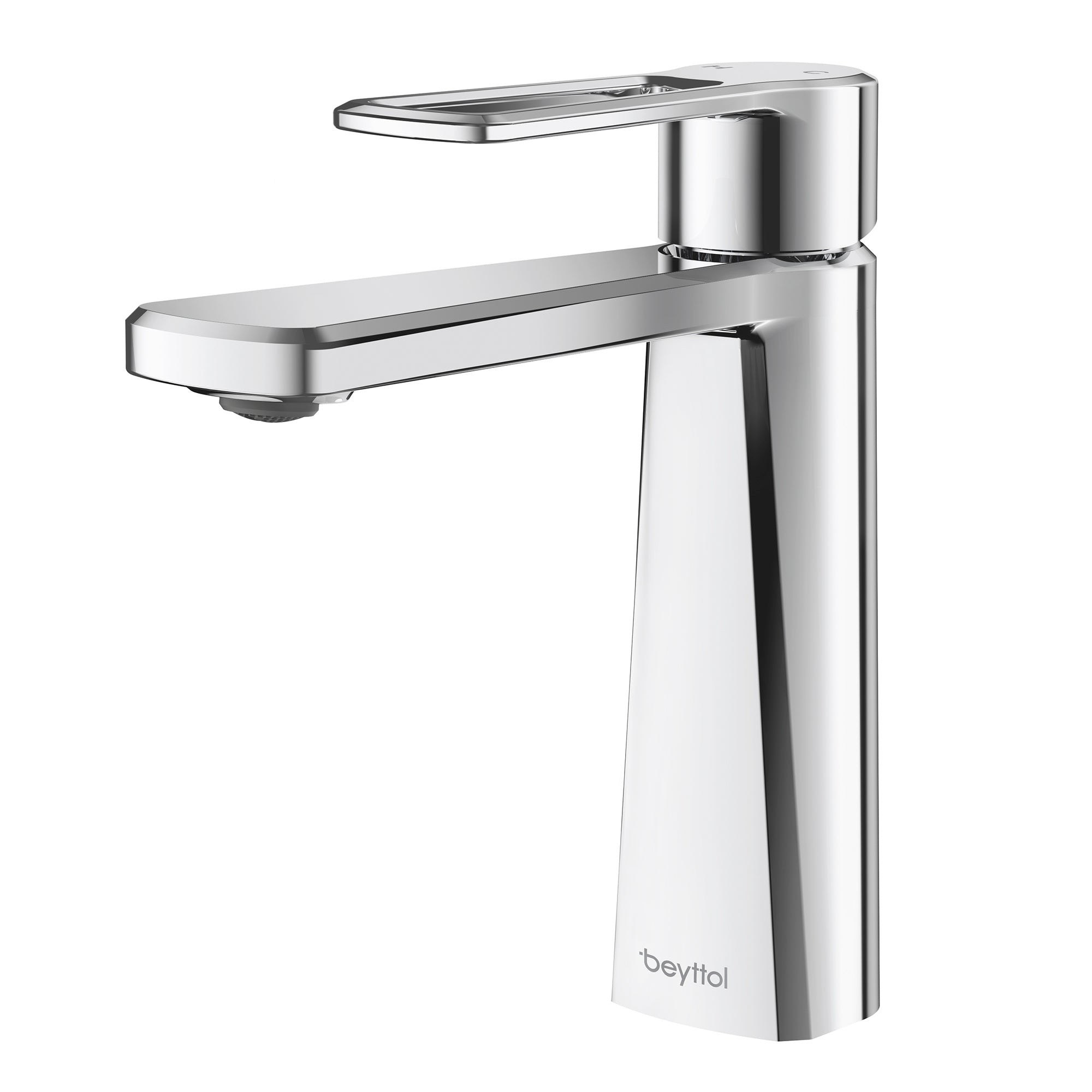 Single Handle Single Hole Brass Bathroom Faucet Set with Drainer11