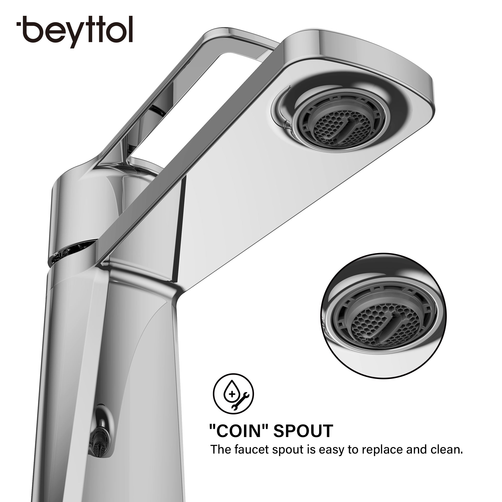 Single Handle Single Hole Brass Bathroom Faucet Set with Drainer11