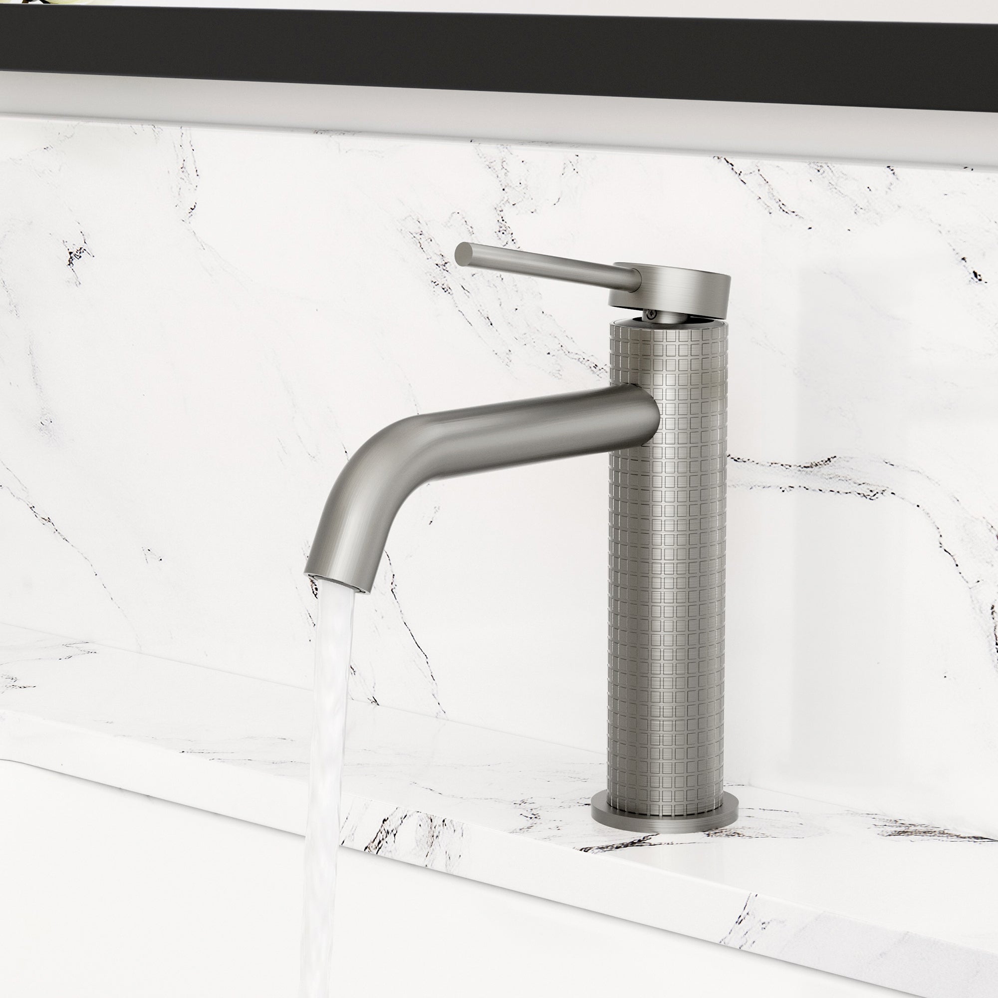 Single Handle Single Hole Brass Bathroom Faucet Set with Drainer11