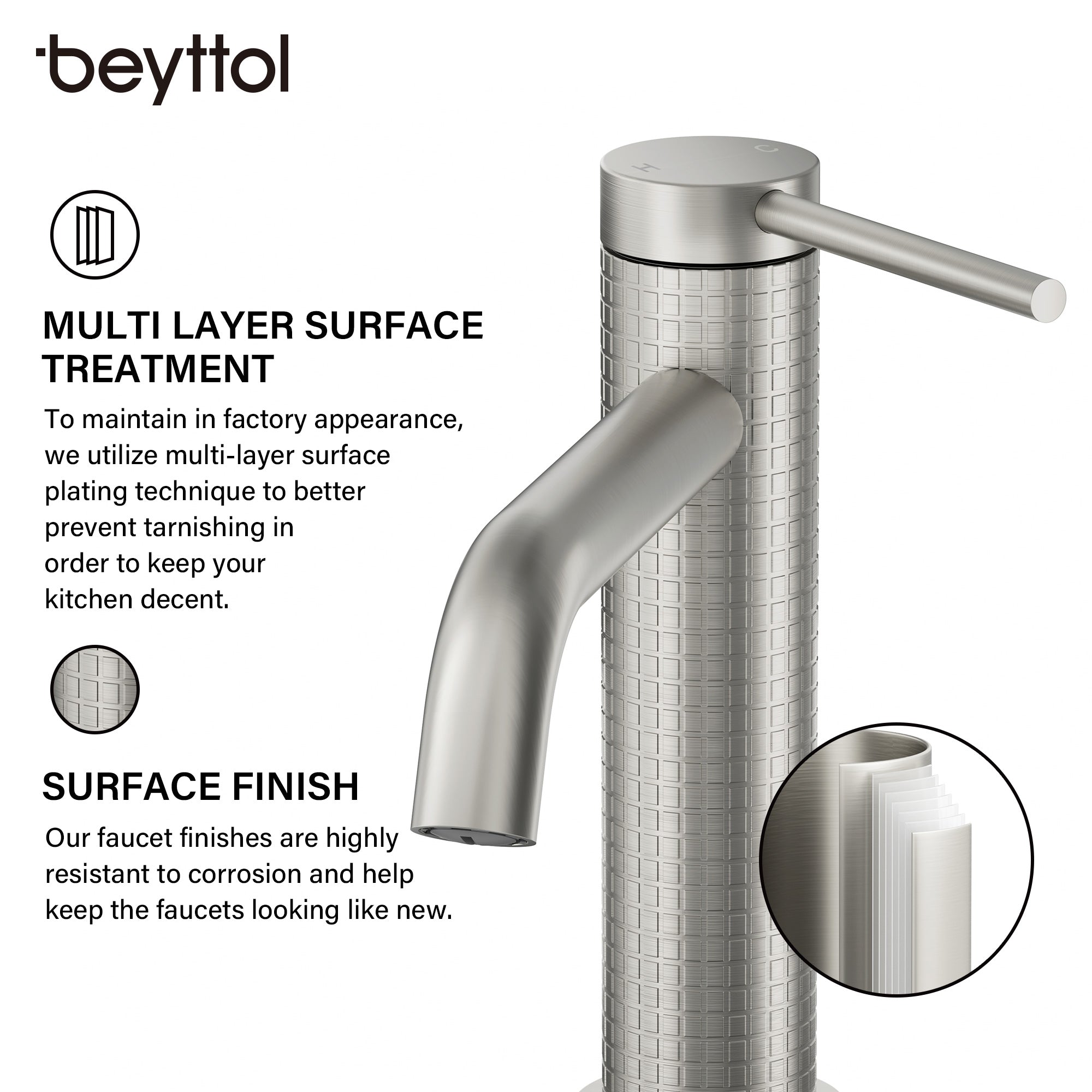 Single Handle Single Hole Brass Bathroom Faucet Set with Drainer11
