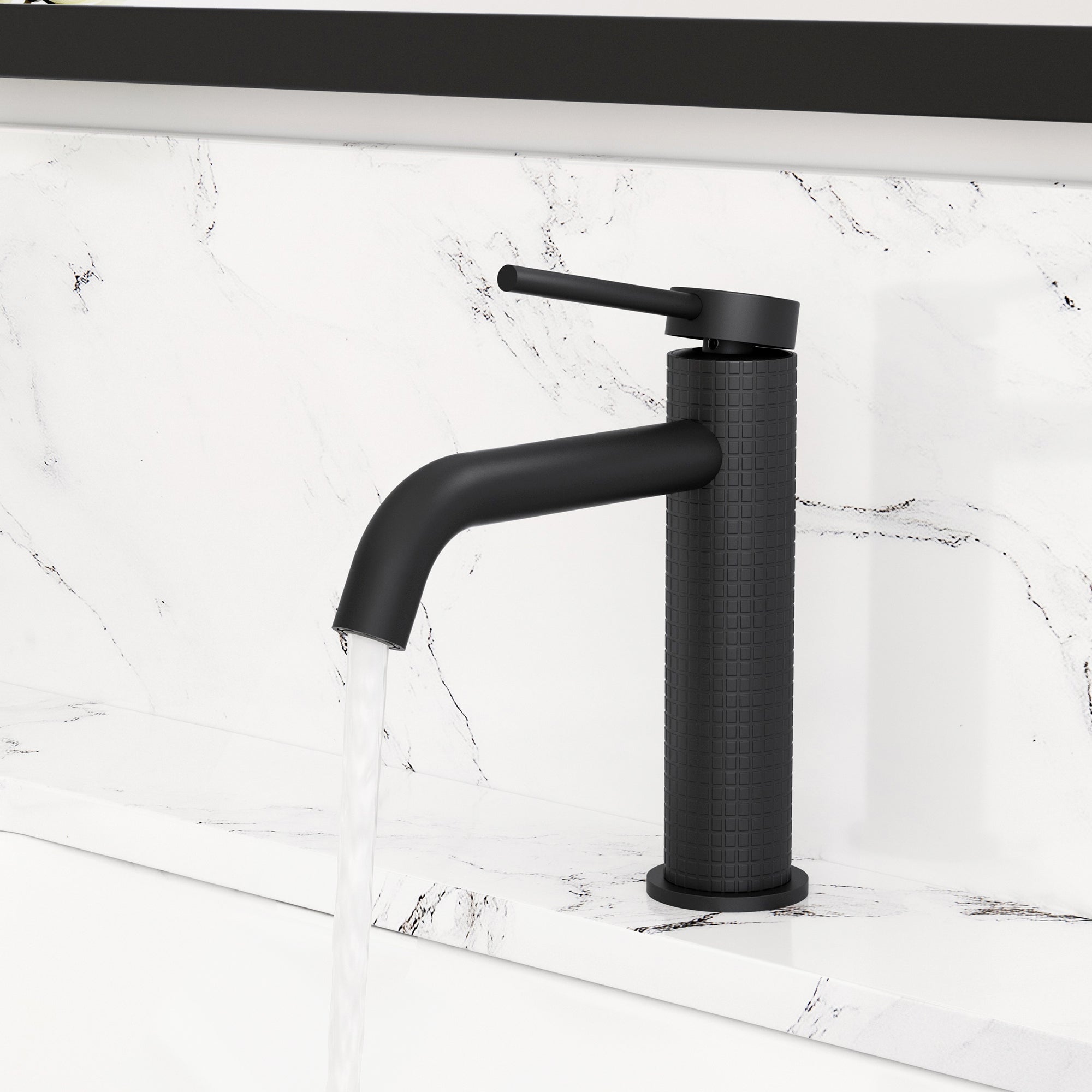 Single Handle Single Hole Brass Bathroom Faucet Set with Drainer11