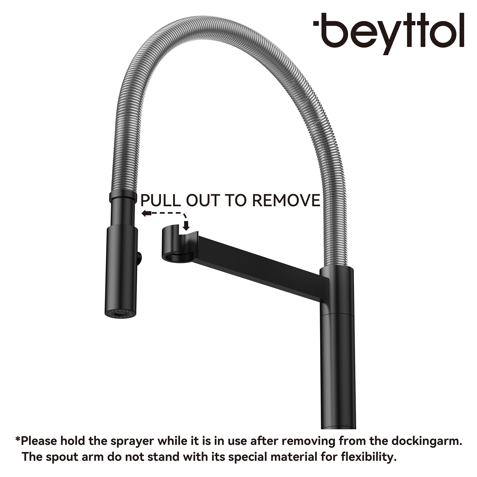 Single Handle Deck Mounted High Arc Pull Down Brass Kitchen Faucet
