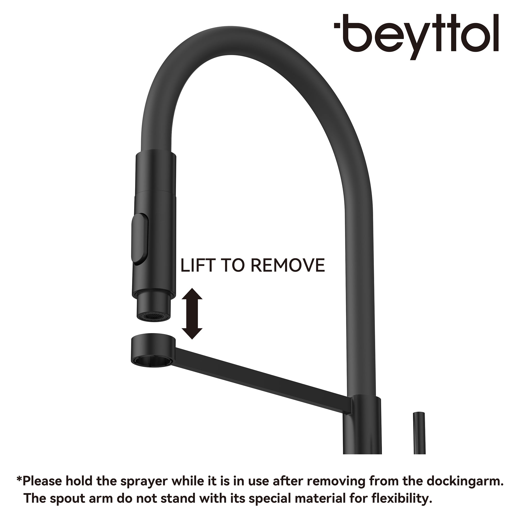 Single Handle Deck Mounted High Arc Pull Down Brass Kitchen Faucet