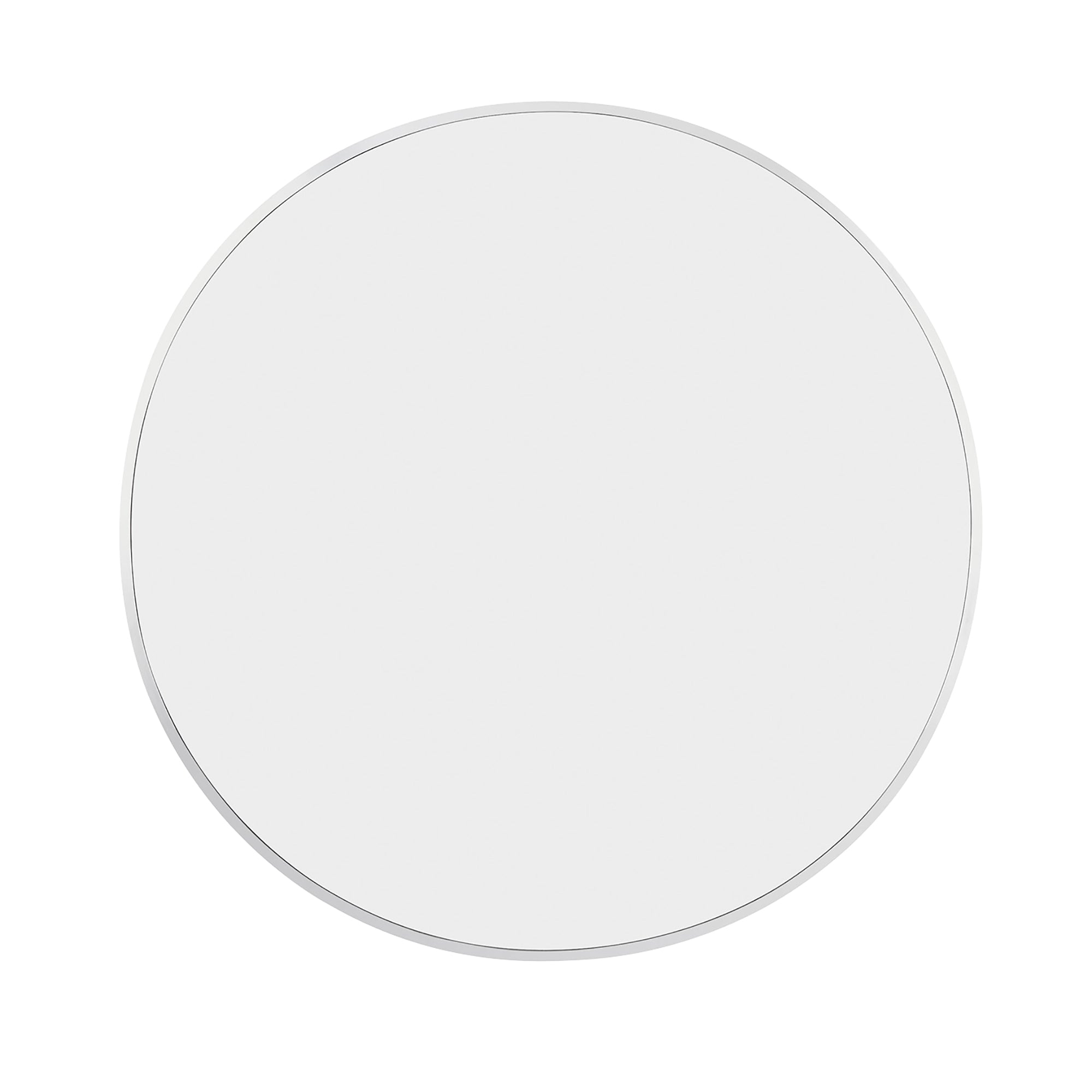30 inch Round Wall Mounted Bathroom Vanity Mirror with Matte Black Border