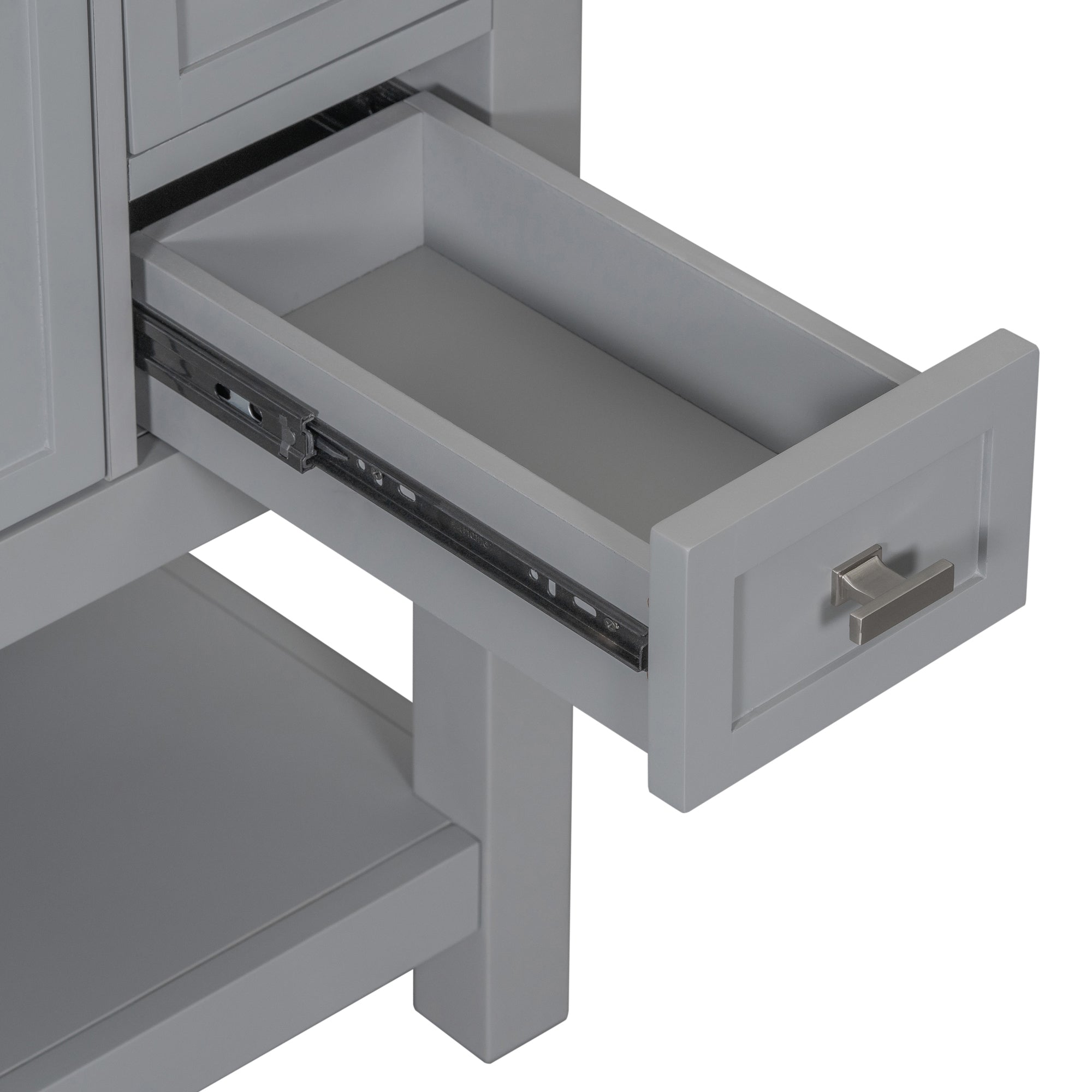 36'' Freestanding Bathroom Vanity Set with Integrated Resin Sink and Drawers