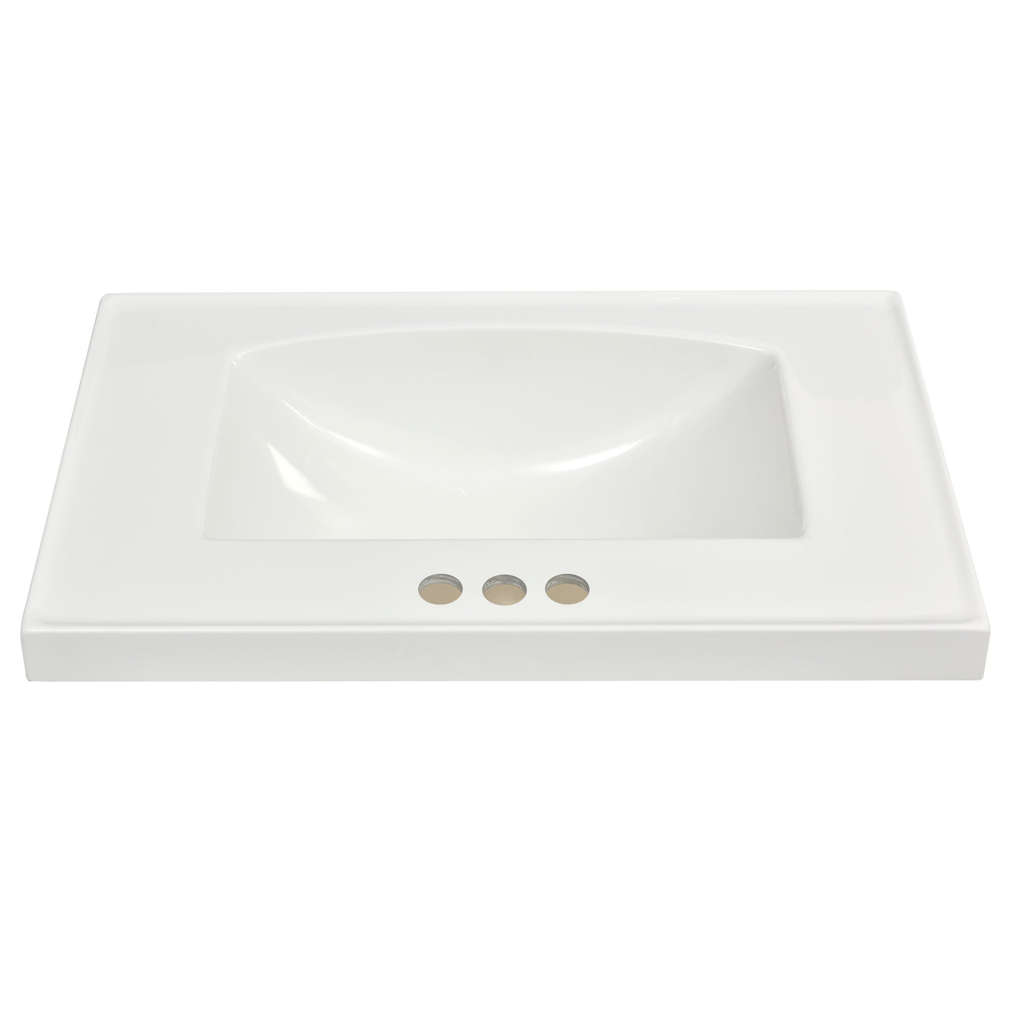 30 Inch MDF Freestanding Bathroom Vanity Set in Blue with Integrated Resin Sink
