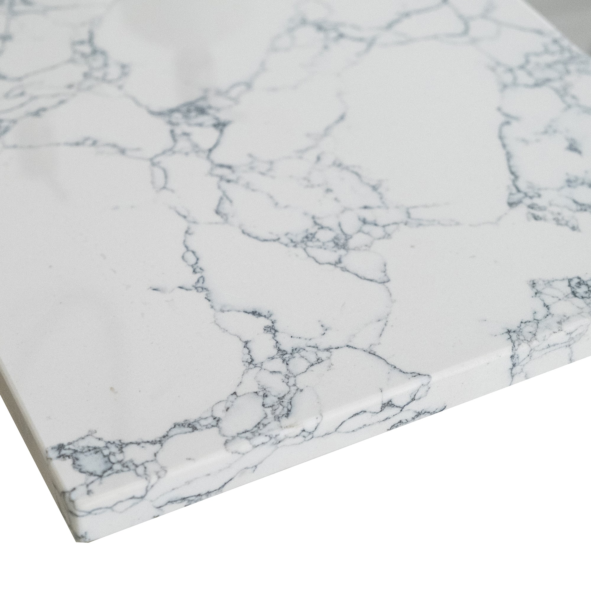 31 in./ 37 in./ 43 in./ 49 in./ Carrara Jade Engineered Stone Bathroom Vanity Top with Ceramic Sink