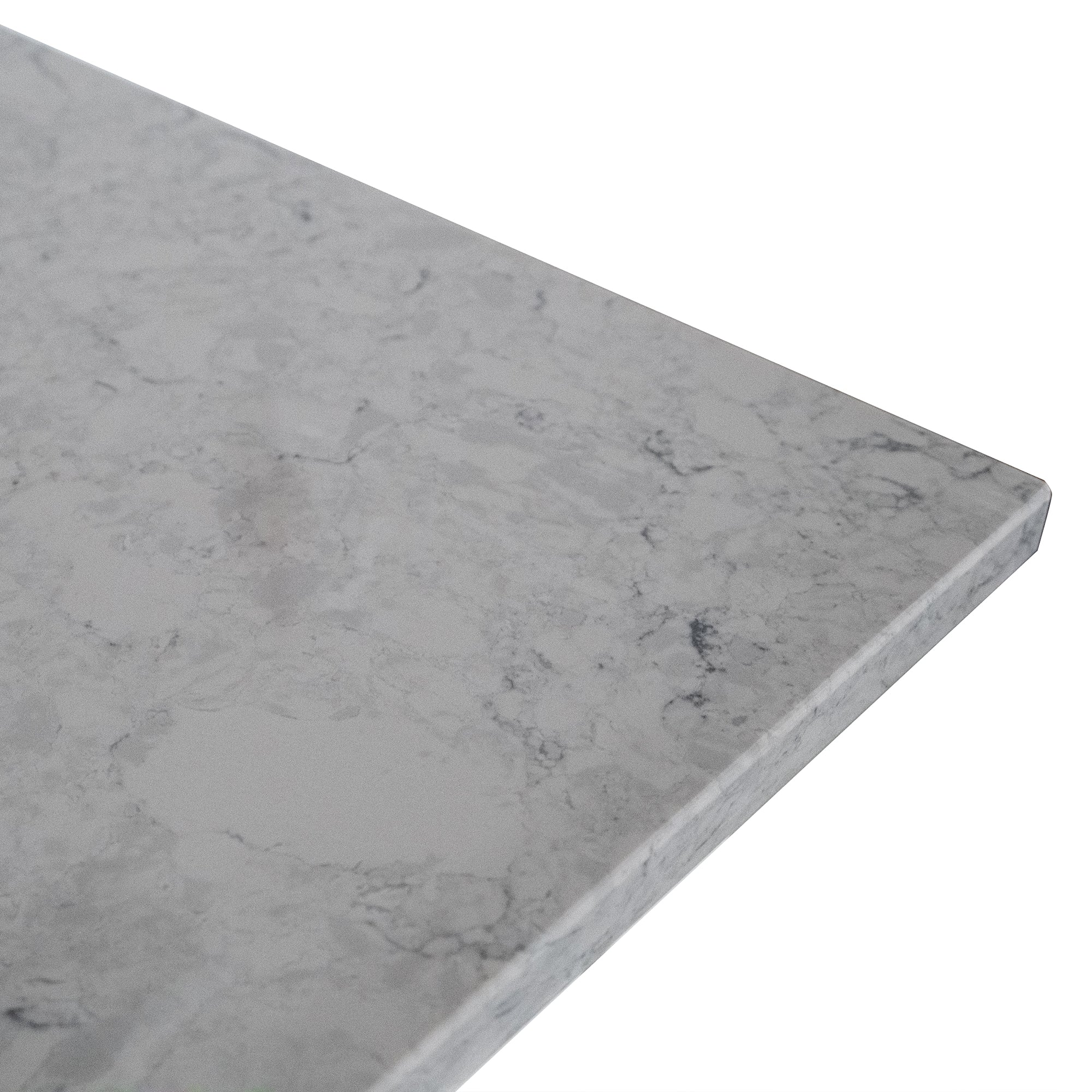 31 in./ 37 in./ 43 in. Calacatta Gray Engineered Stone Bathroom Vanity Top with Ceramic Sink