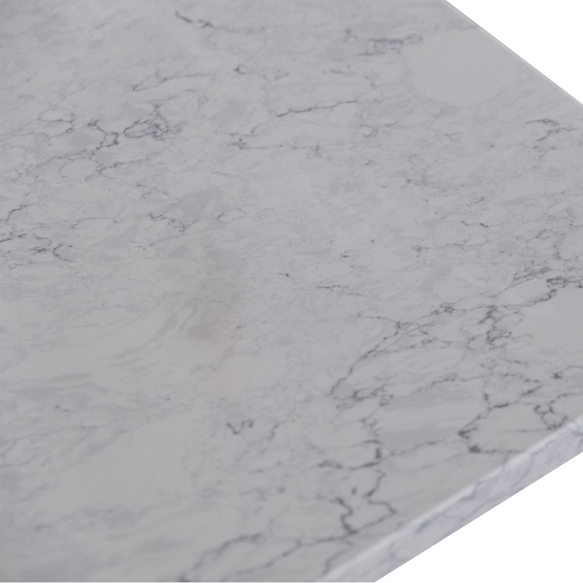 31 in./ 37 in./ 43 in. Calacatta Gray Engineered Stone Bathroom Vanity Top with Ceramic Sink