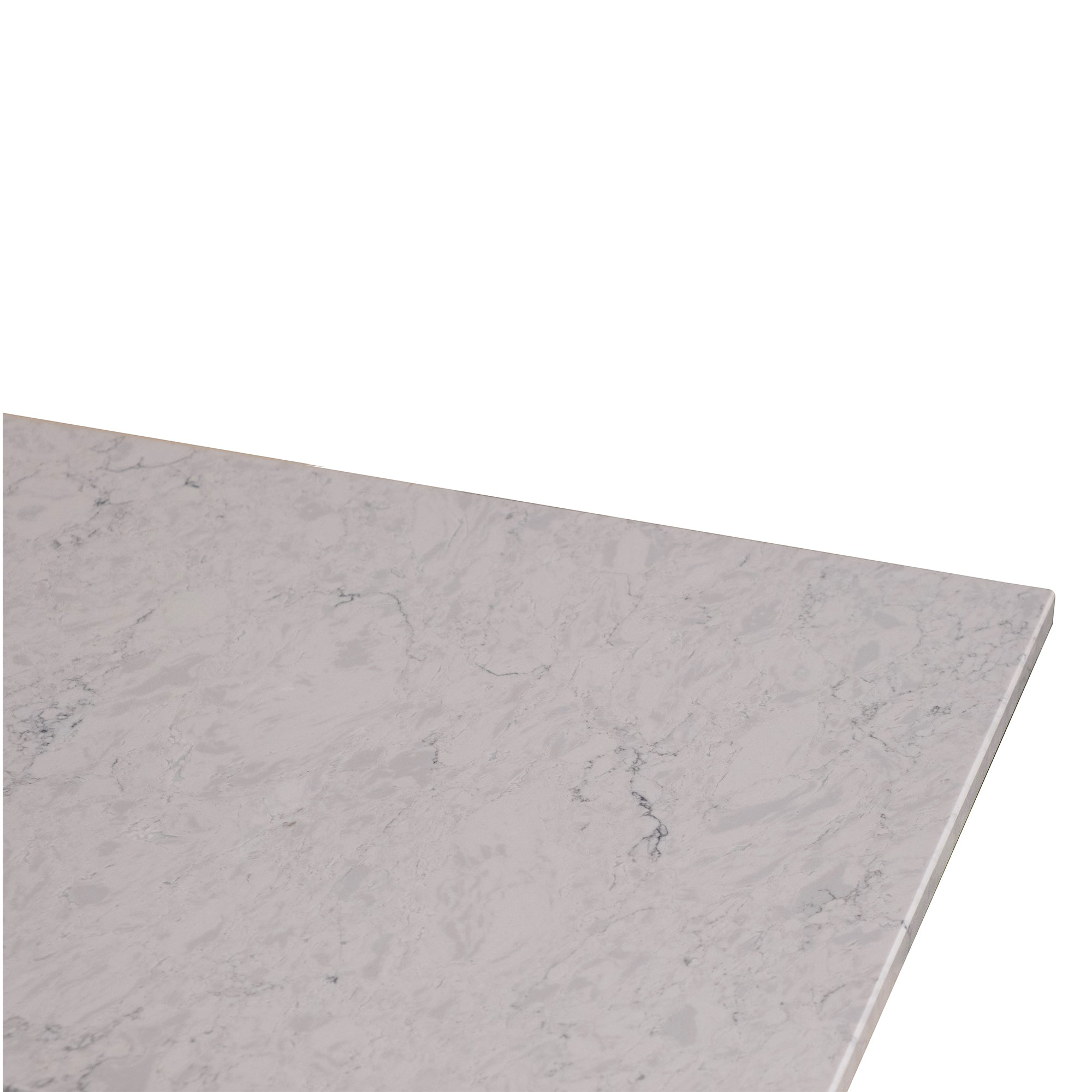 31 in./ 37 in./ 43 in. Calacatta Gray Engineered Stone Bathroom Vanity Top with Ceramic Sink
