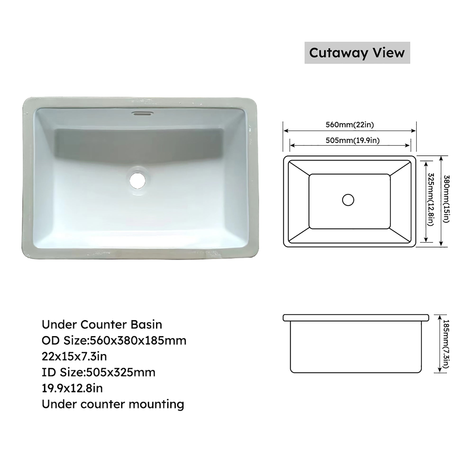 31 in./ 37 in./ 43 in. Carrara Gold Engineered Stone Bathroom Vanity Top with Ceramic Sink