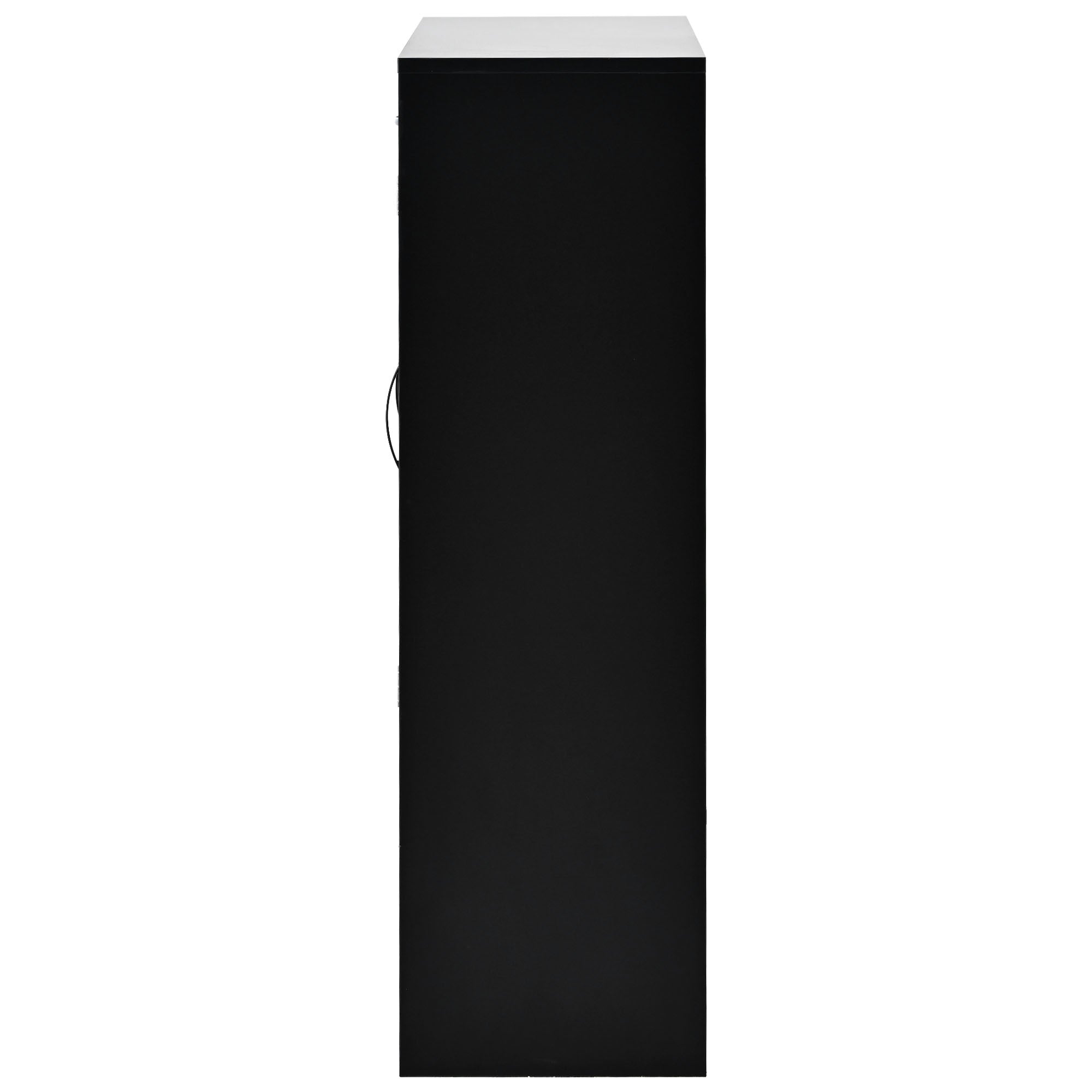 47 Inch Particle Board Modern Shoe Cabinet with Adjustable Shelves and Doors