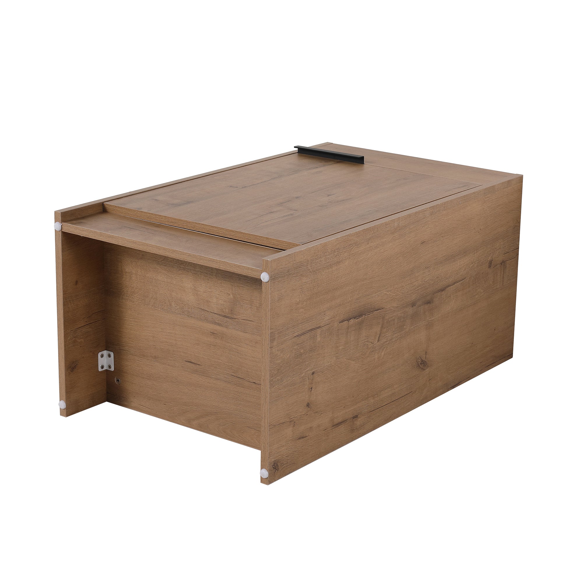 18 inch Plywood Freestanding Bathroom Vanity Set with Adjustable Shelf and Integrated Ceramic Sink